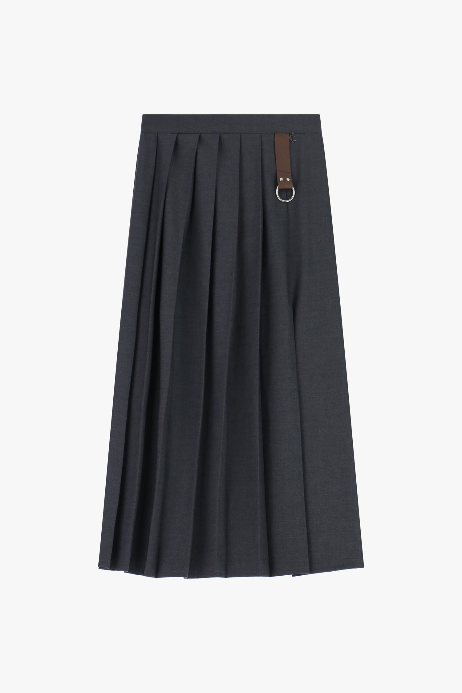 Pleated Skirt With Decorative Strap Dixie