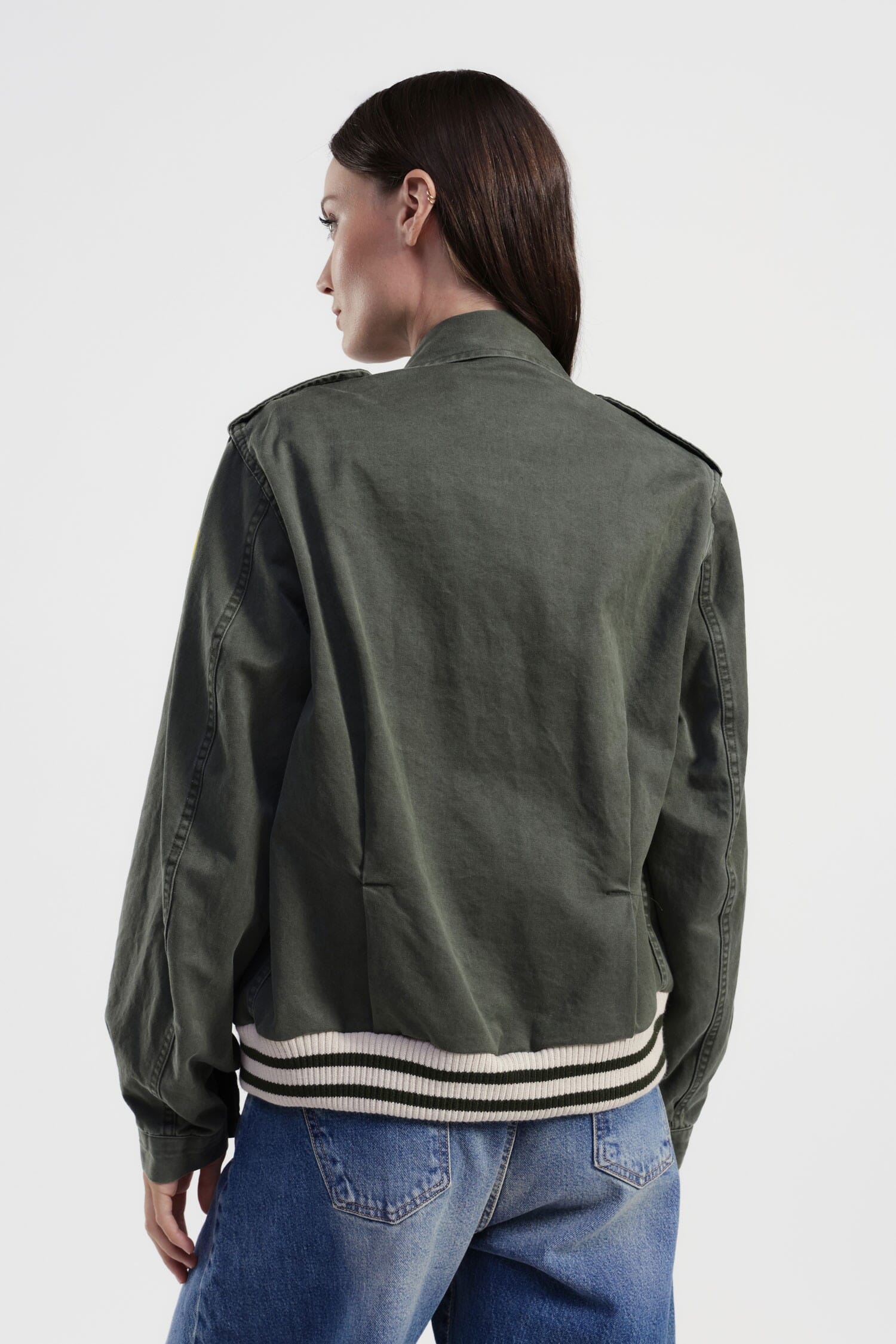 Giacca Camicia Con Tasche Ricamate E Dettagli A Coste Dixie