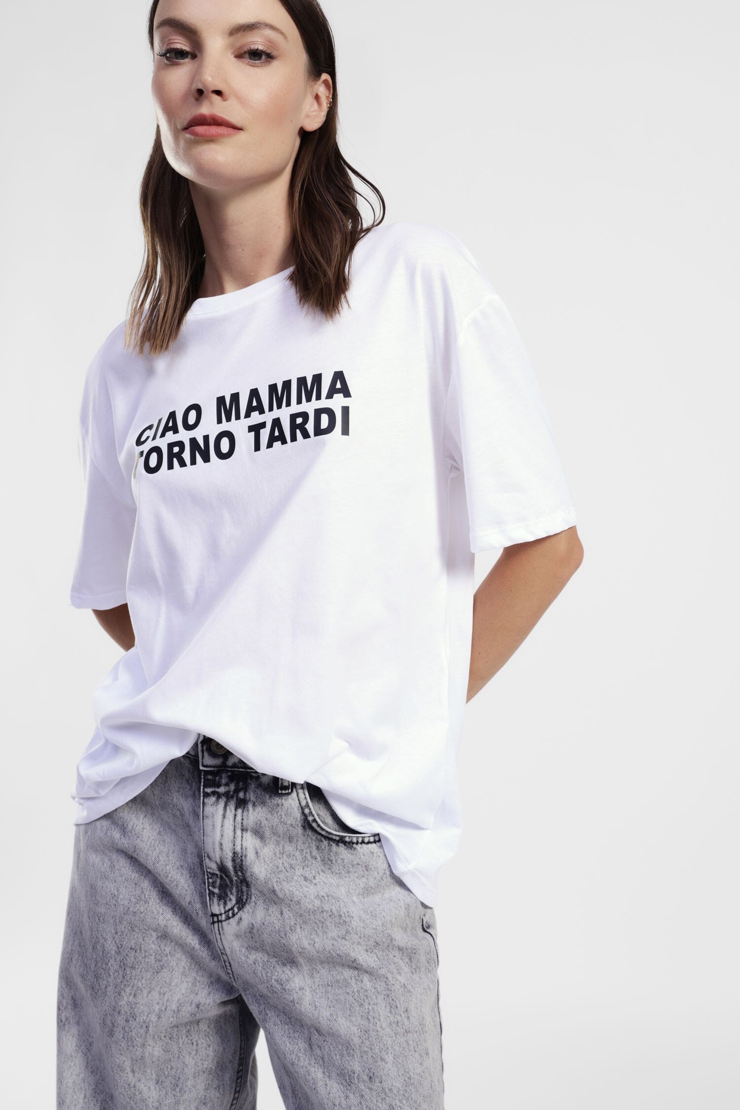 T-Shirt A Maniche Corte Stampa Frontale Dixie