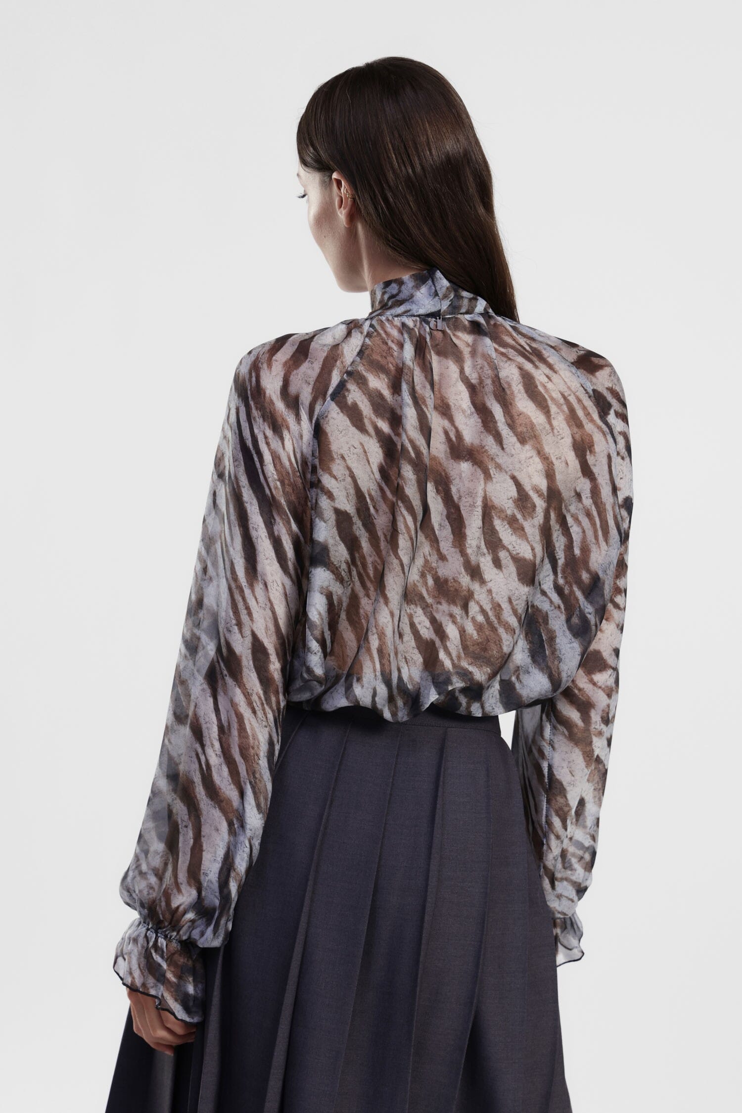 Shirt Con Maniche Ampie E Fiocco Al Collo Dixie