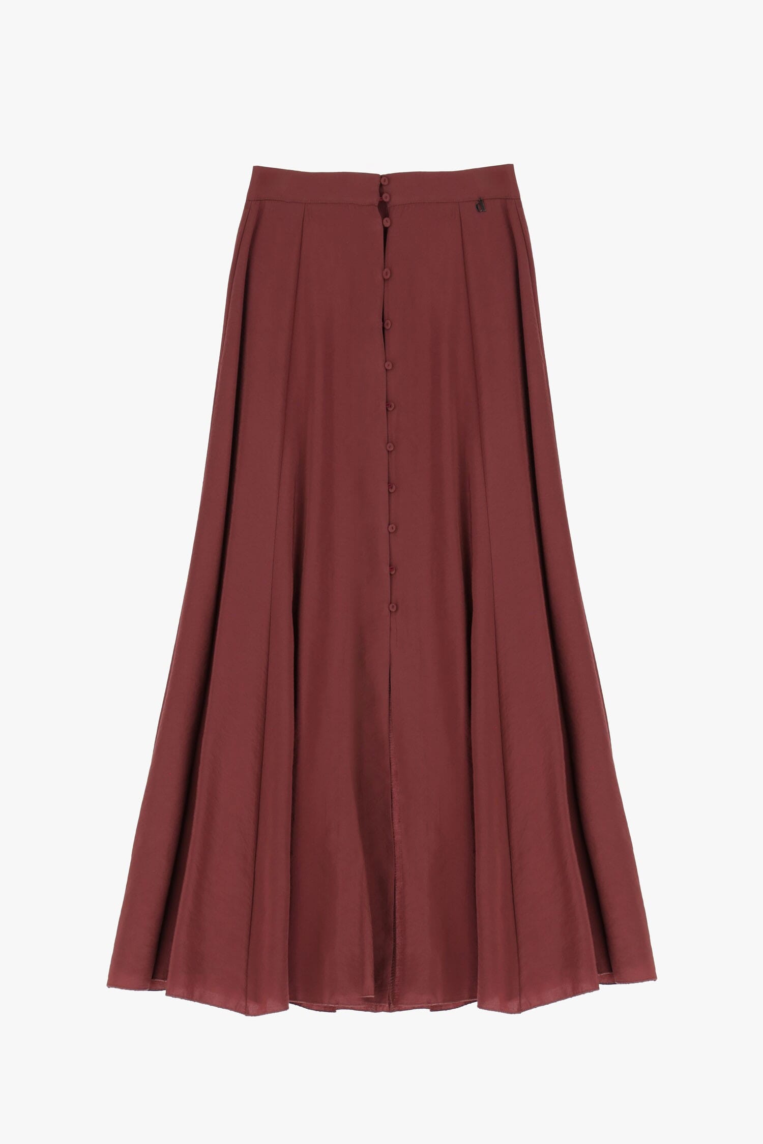 Gonna Lunga Con Bottoni Frontali E Pieghe Dixie