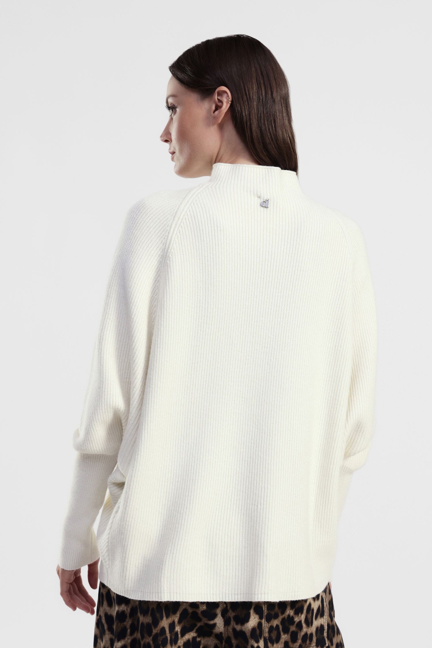 Dixie Turtleneck Sweater With Wide Sleeves