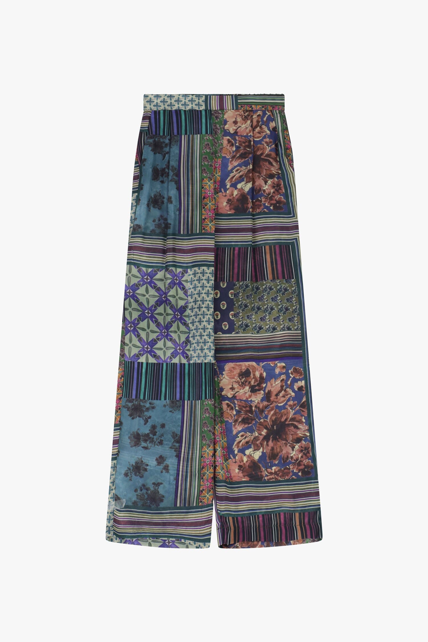 Pantalon large Dixie Patchwork Palace à motifs