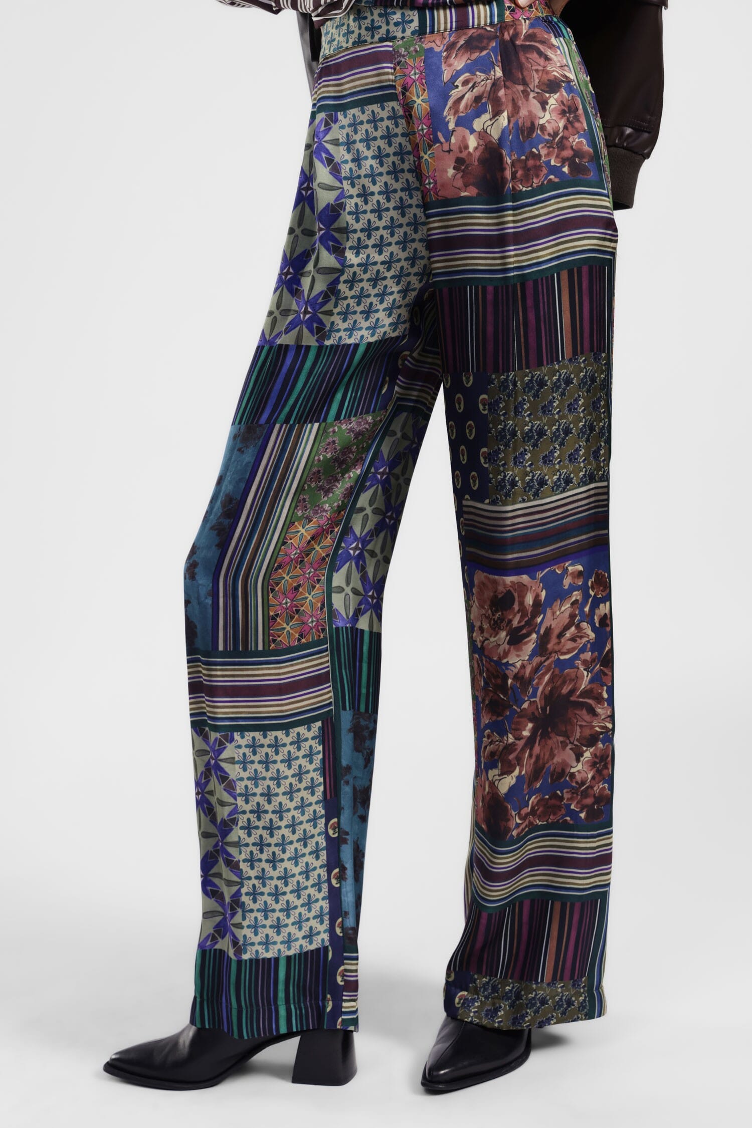 Pantalon large Dixie Patchwork Palace à motifs
