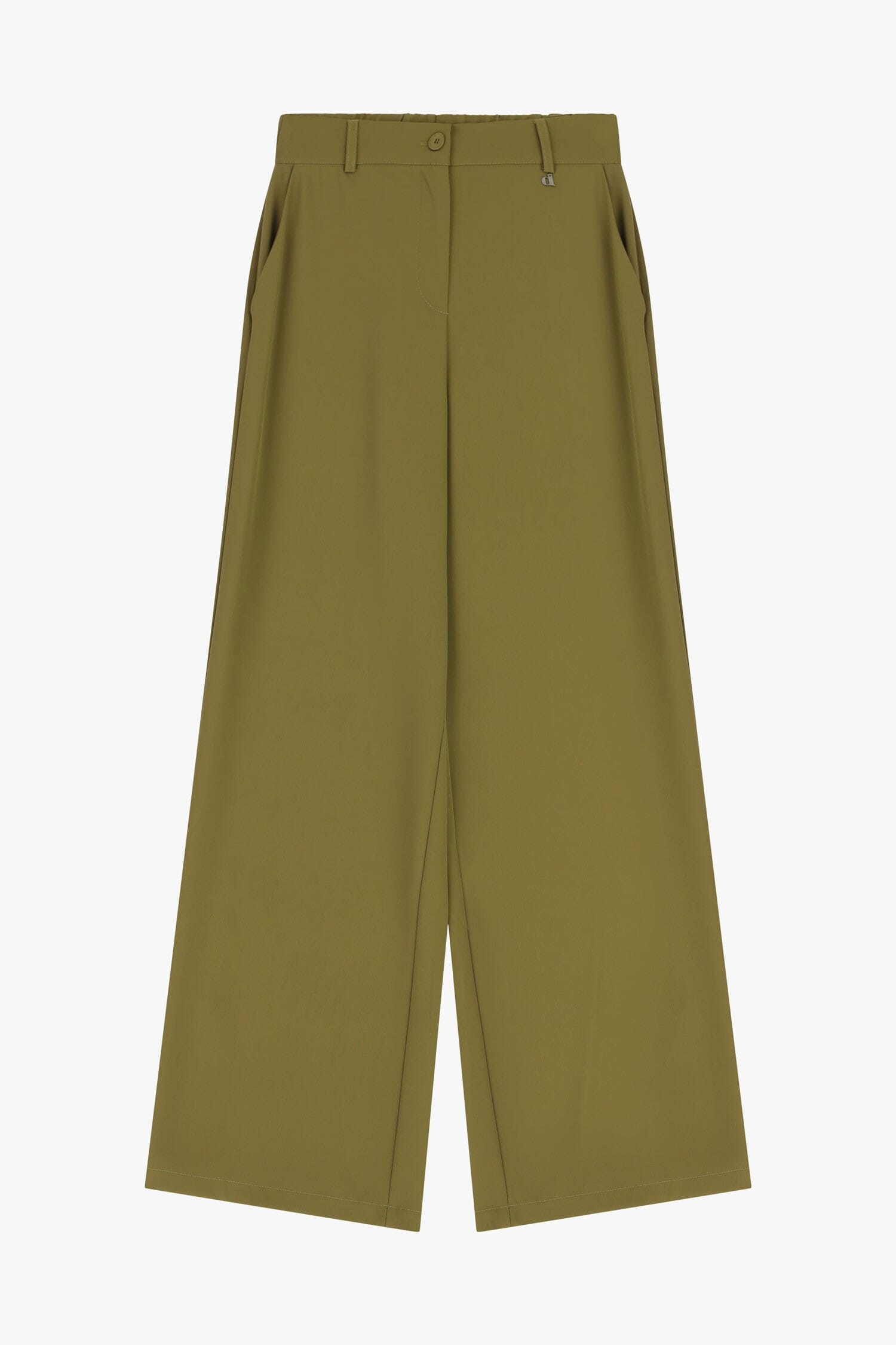 Pantaloni Palazzo Con Piega Centrale E Tasche Dixie