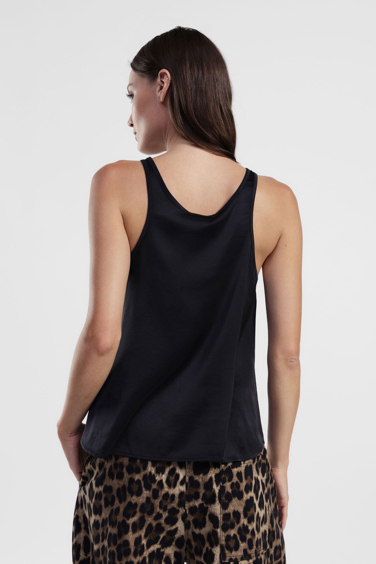 Top Cropped Scollo Arrotondato E Spalline Larghe Dixie