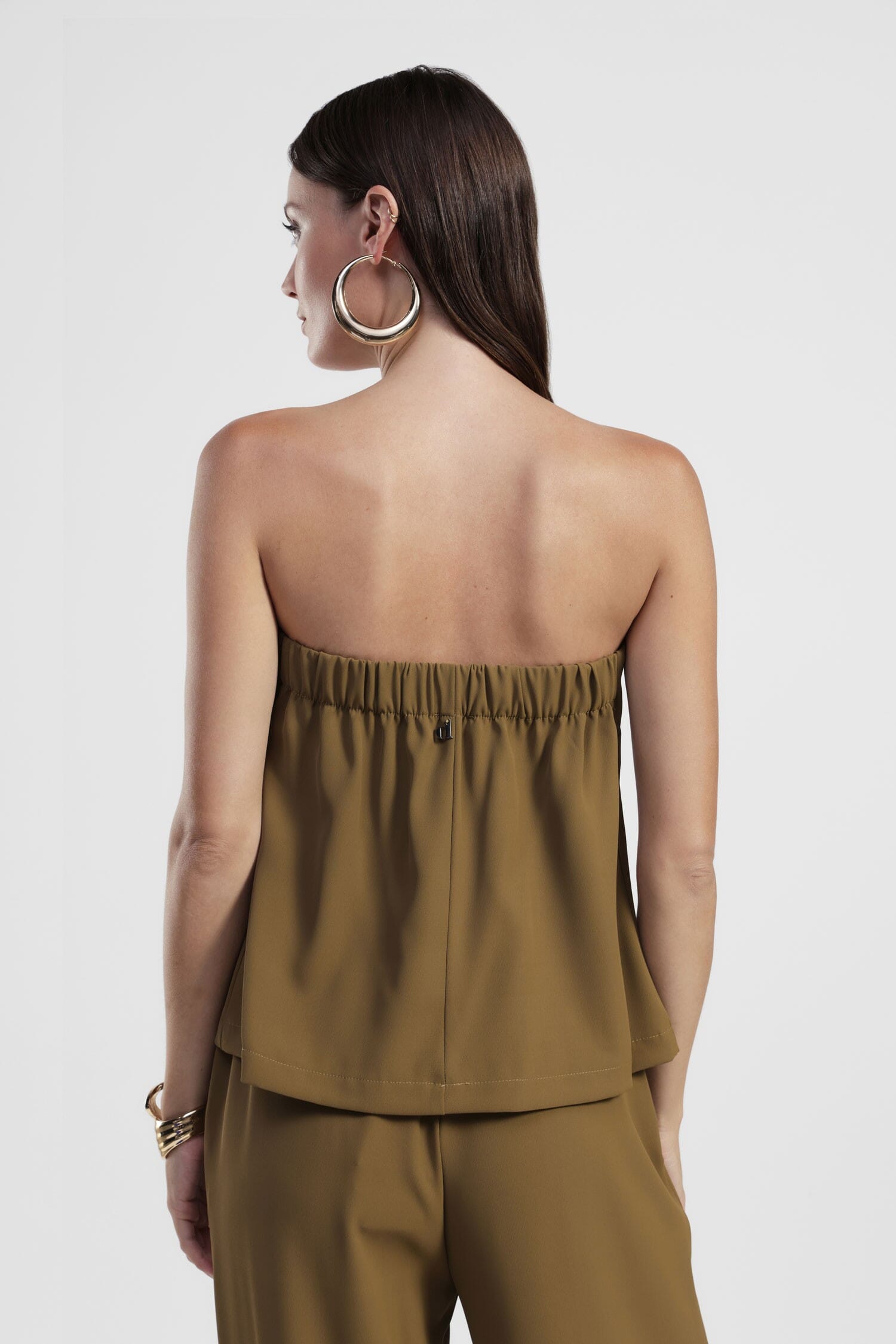Dixie Straight Cut Short Strapless Top