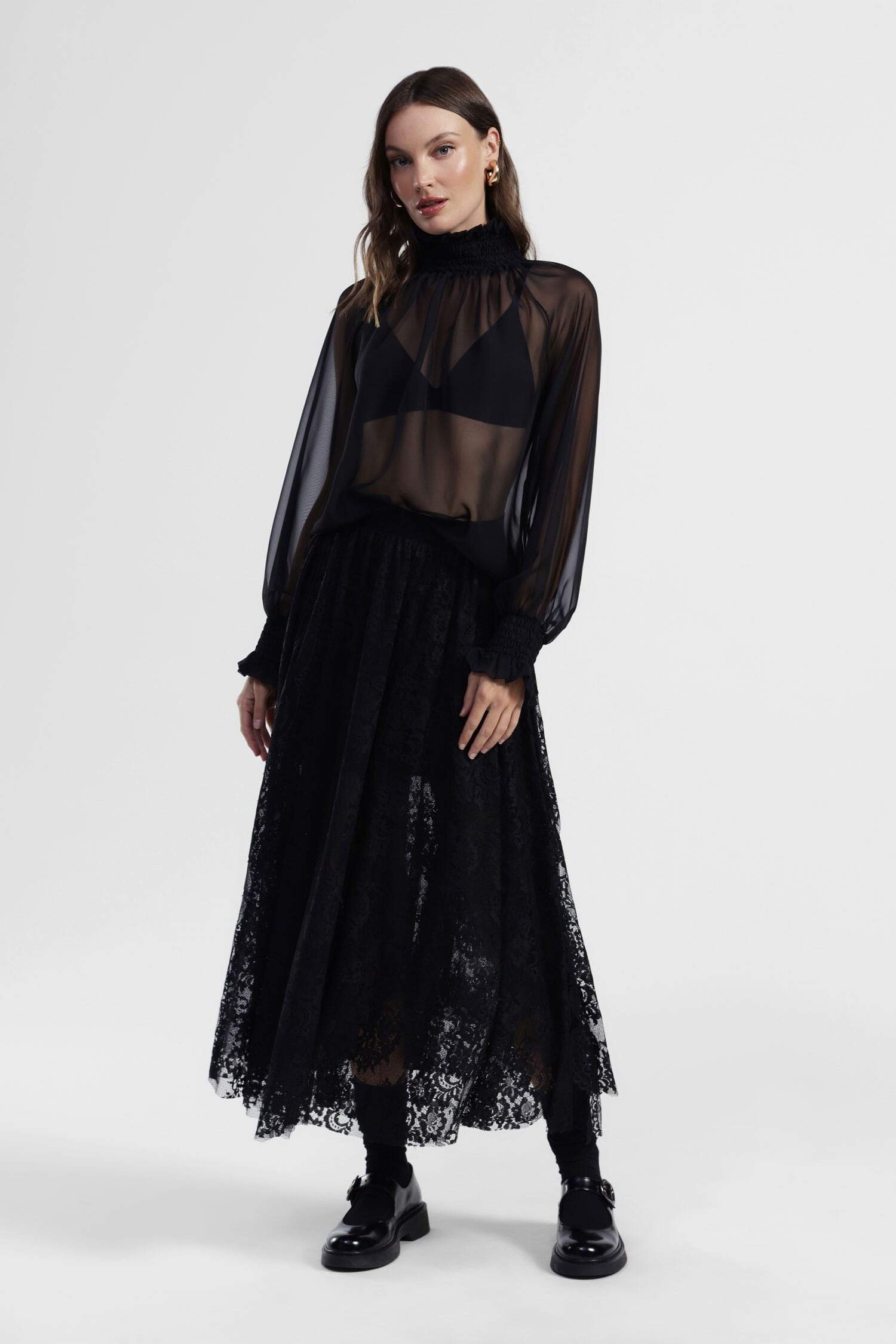 Gonna Lunga Con Pizzo E Vita Alta Dixie