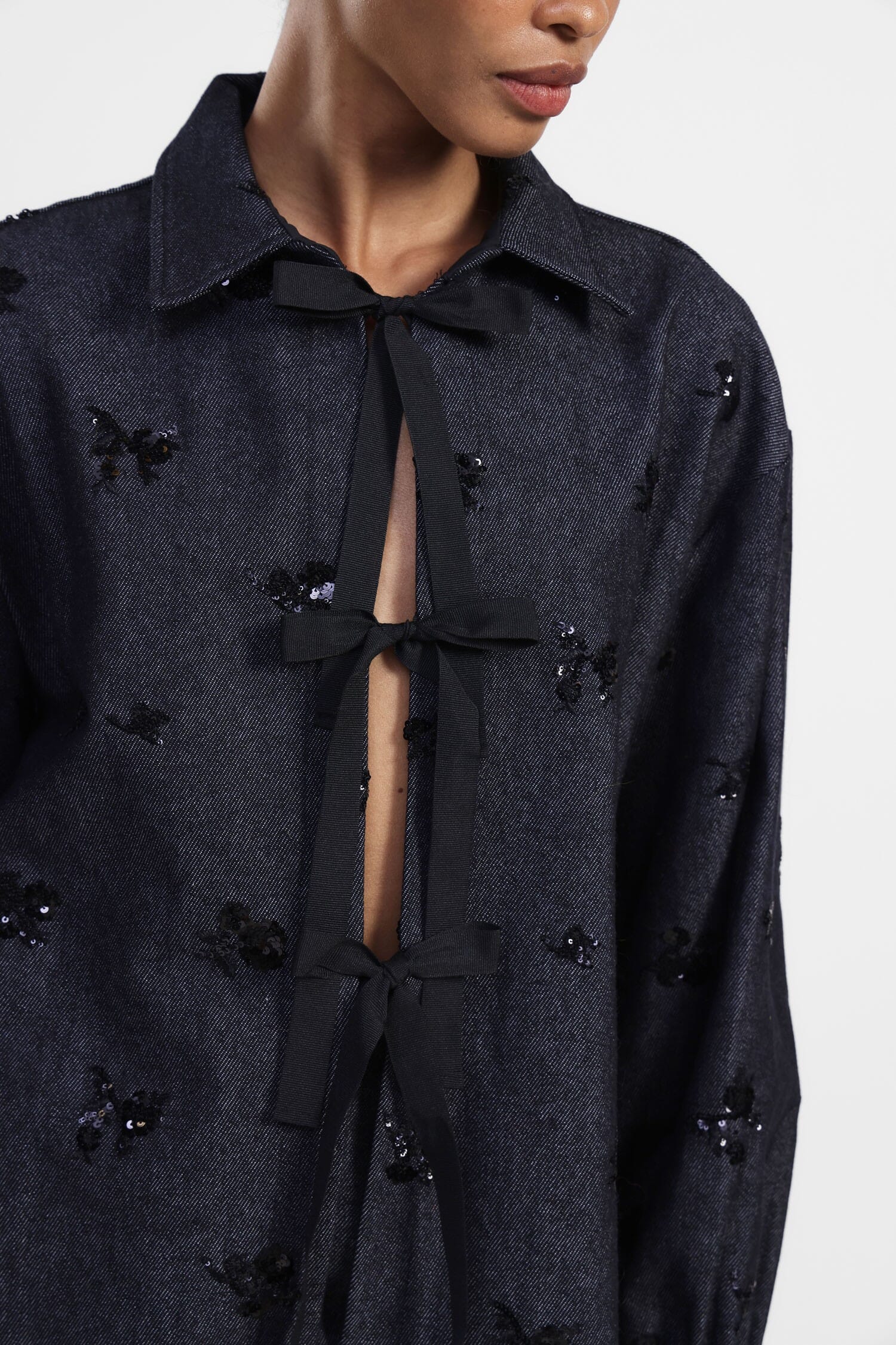 Blazer brodé avec nœuds Dixie