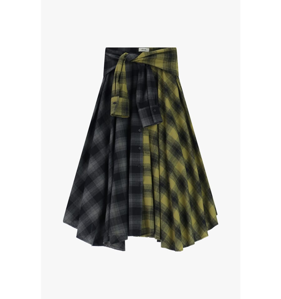 Skirt Gonne Quadri Skirt Gonne Mini GONNA MINI HOPE A QUADRI IN