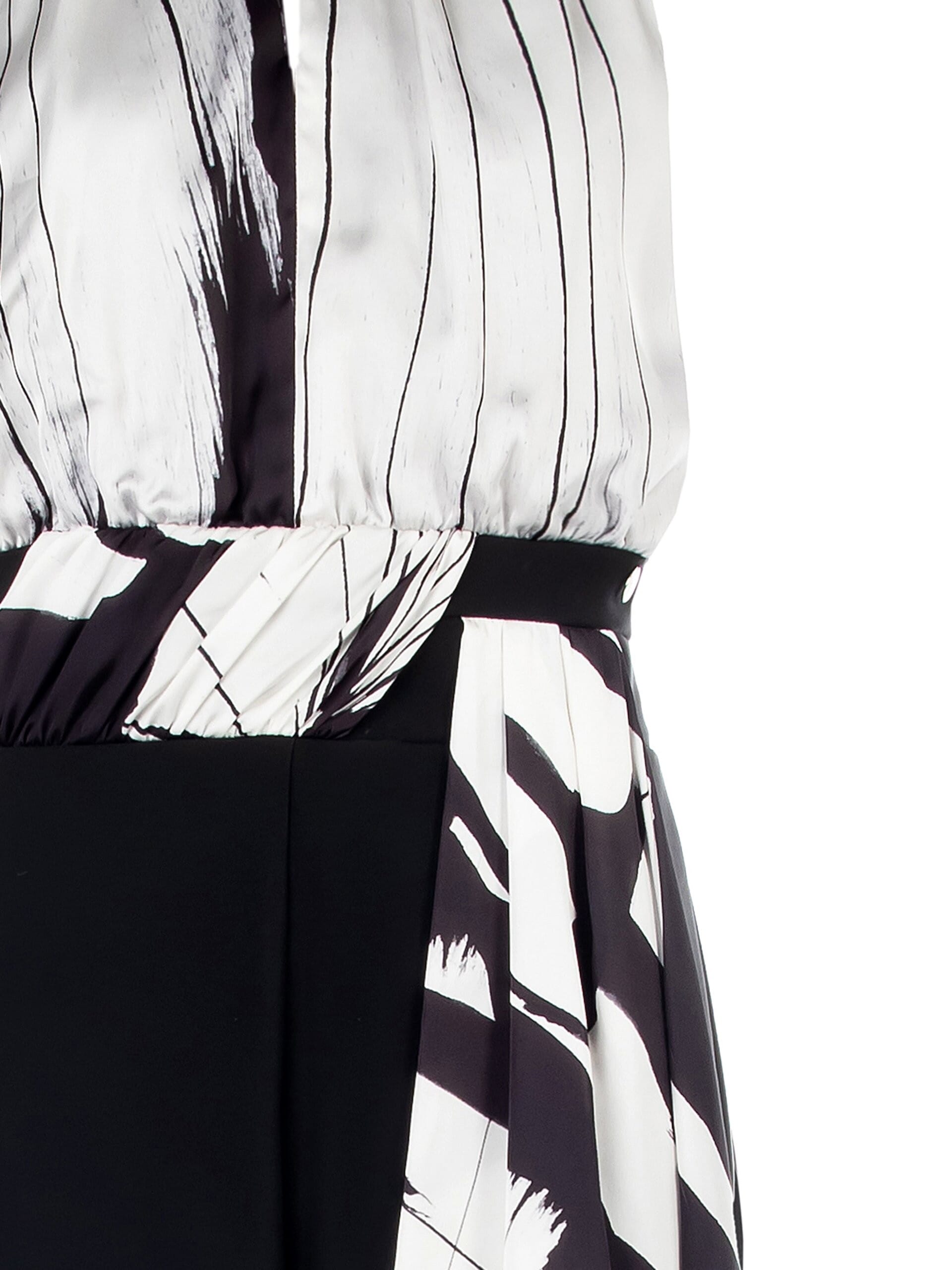 Tuta Intera A Zampa In Raso E Tessuto Bi-Stretch Rinascimento