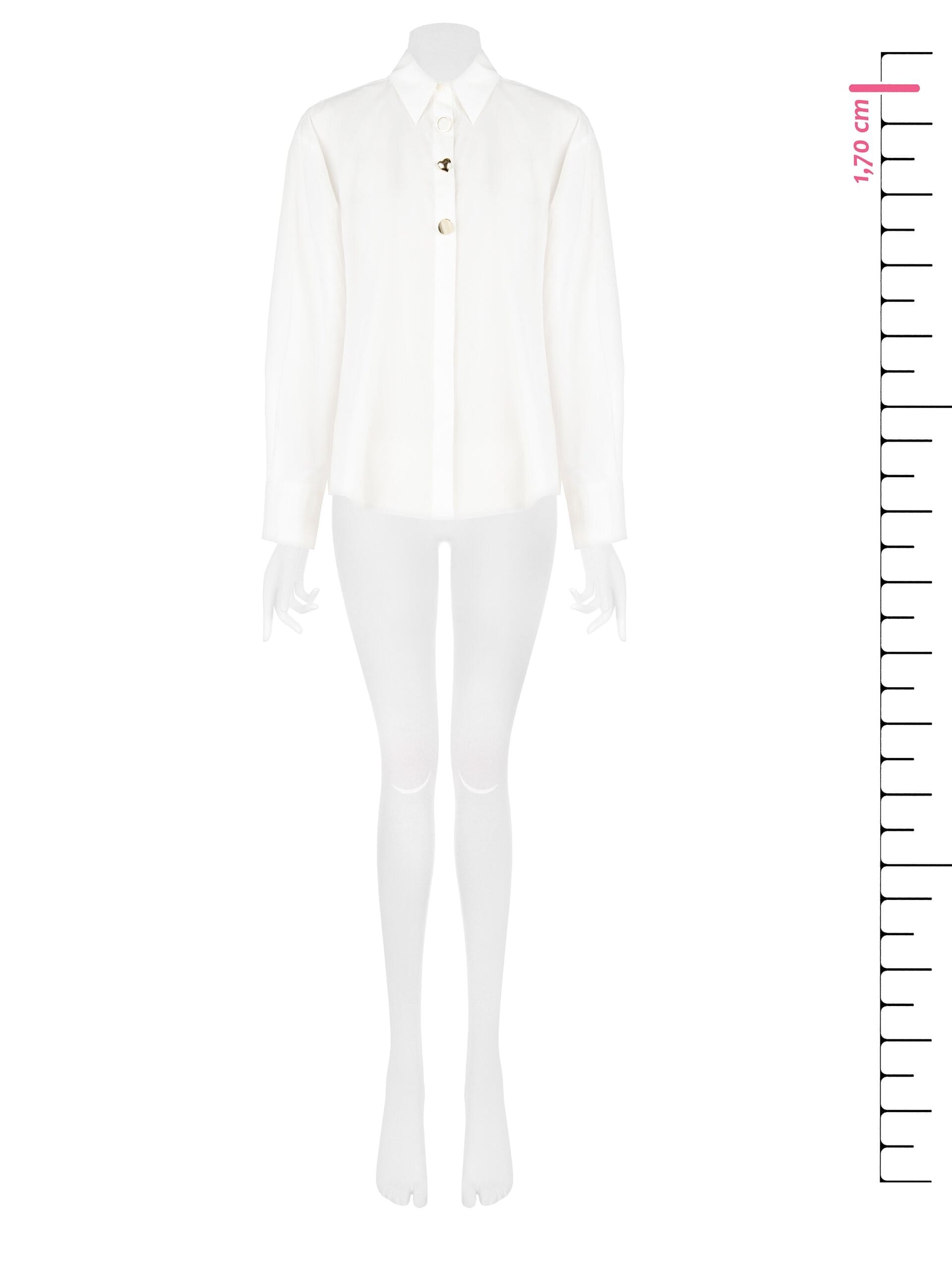 Camicia Over In Cotone Con Bottoni A Scomparsa E 3 Bottoni Decor Rinascimento