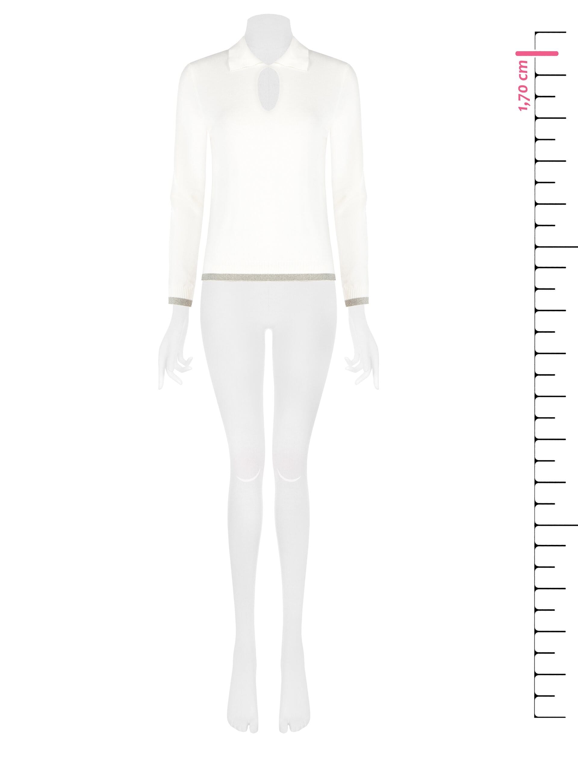 Maglione Aderente Con Colletto E Cut-Out A Goccia Rinascimento