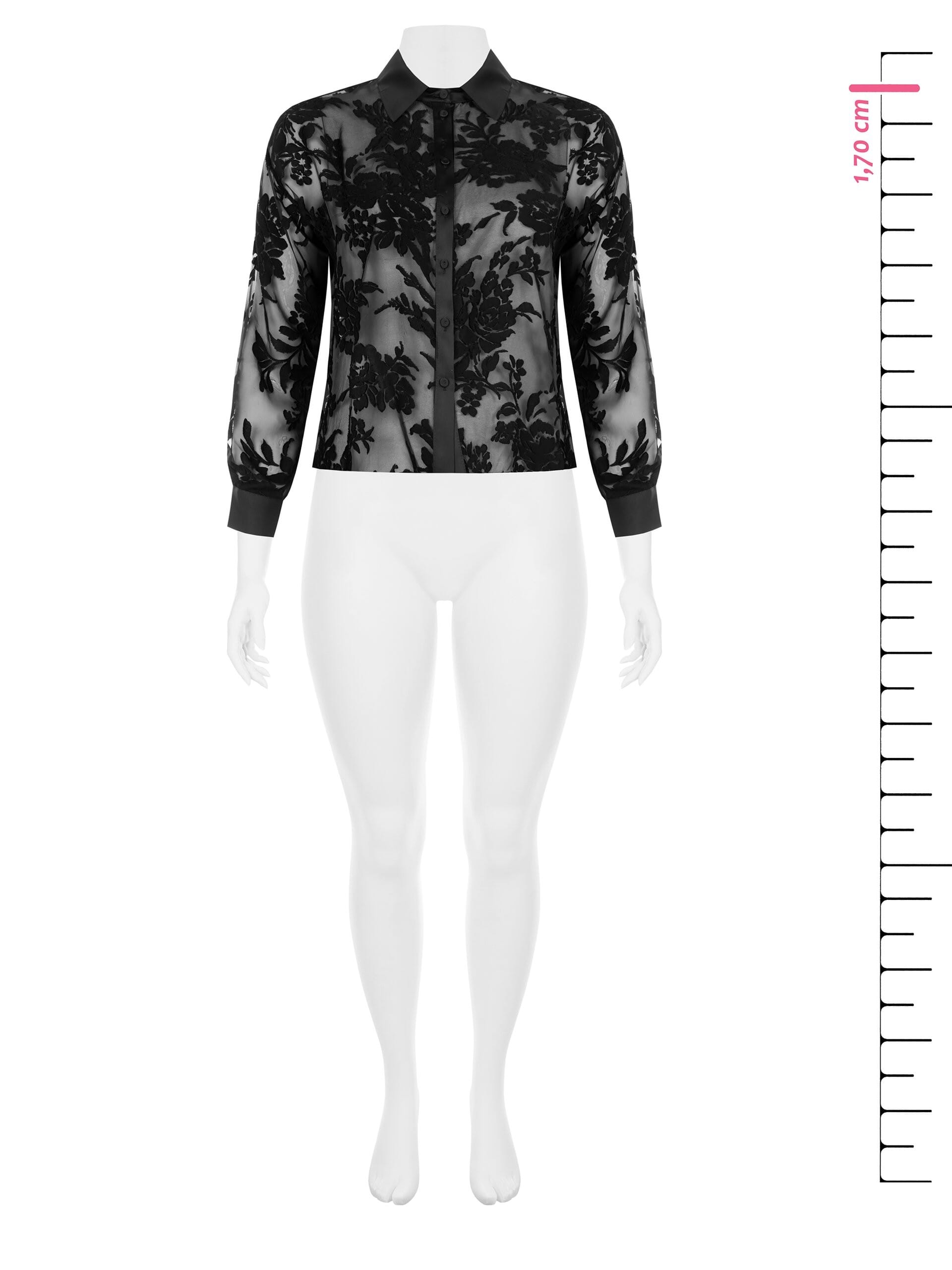 Rinascimento - Curvy - Chemise asymétrique en jacquard