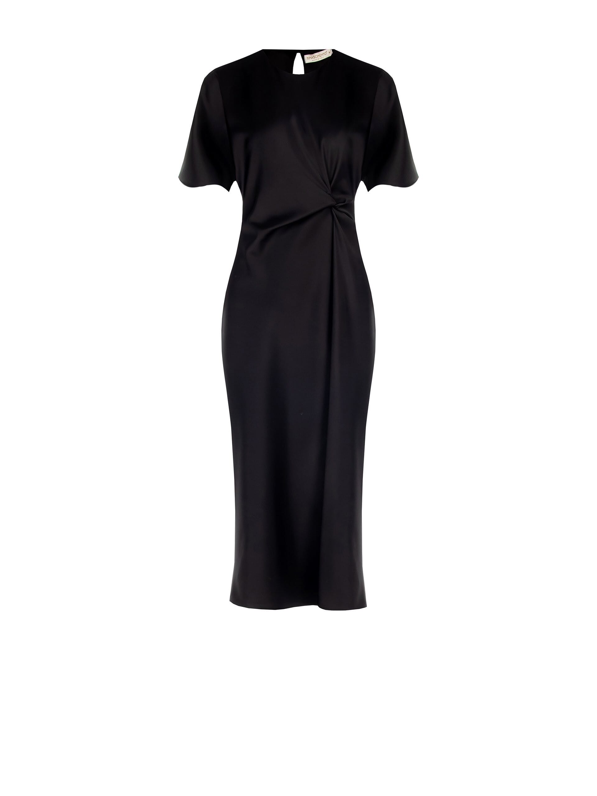 Abito Lungo In Raso Arricciato Su Un Fianco Rinascimento