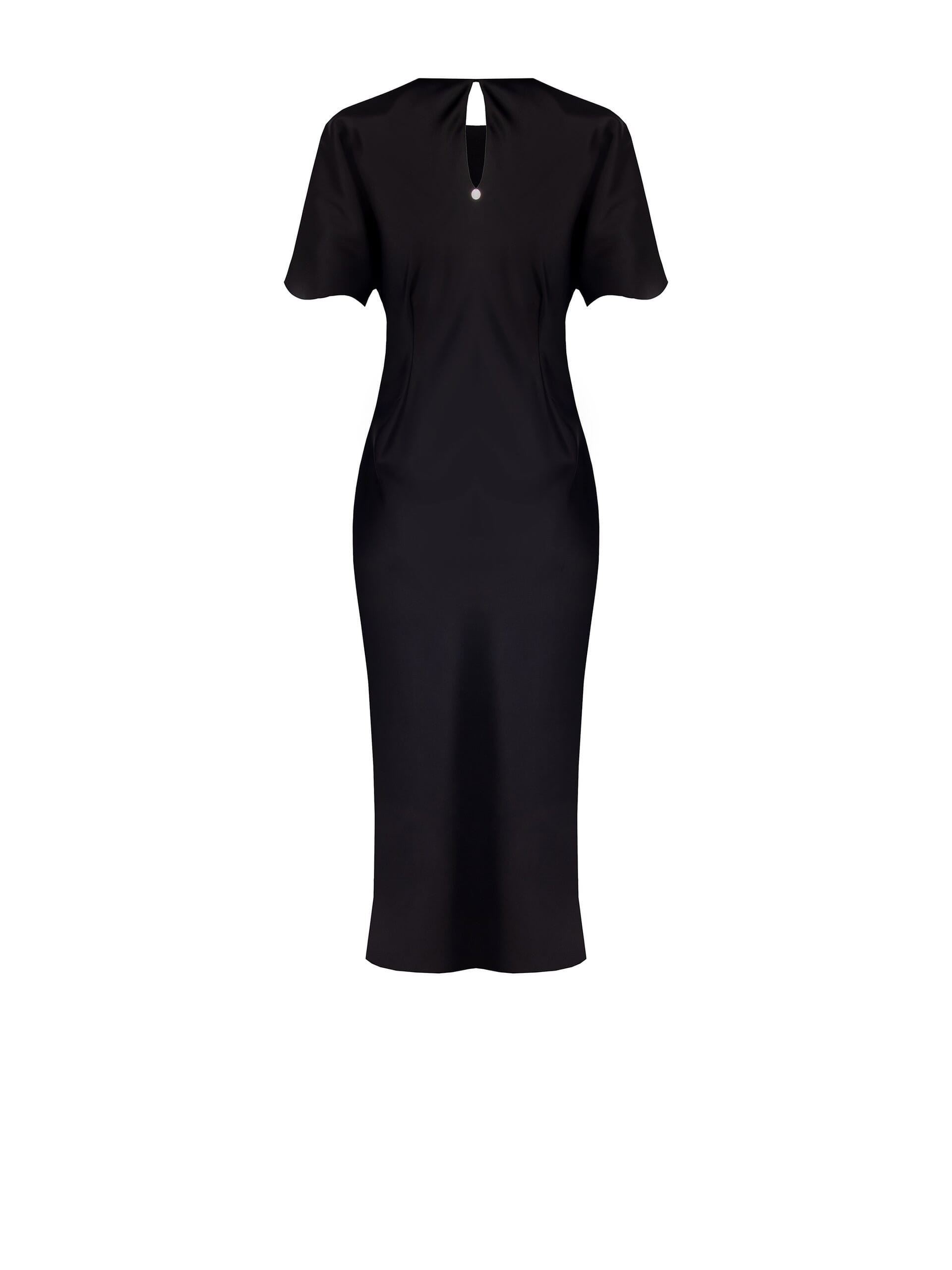 Abito Lungo In Raso Arricciato Su Un Fianco Rinascimento