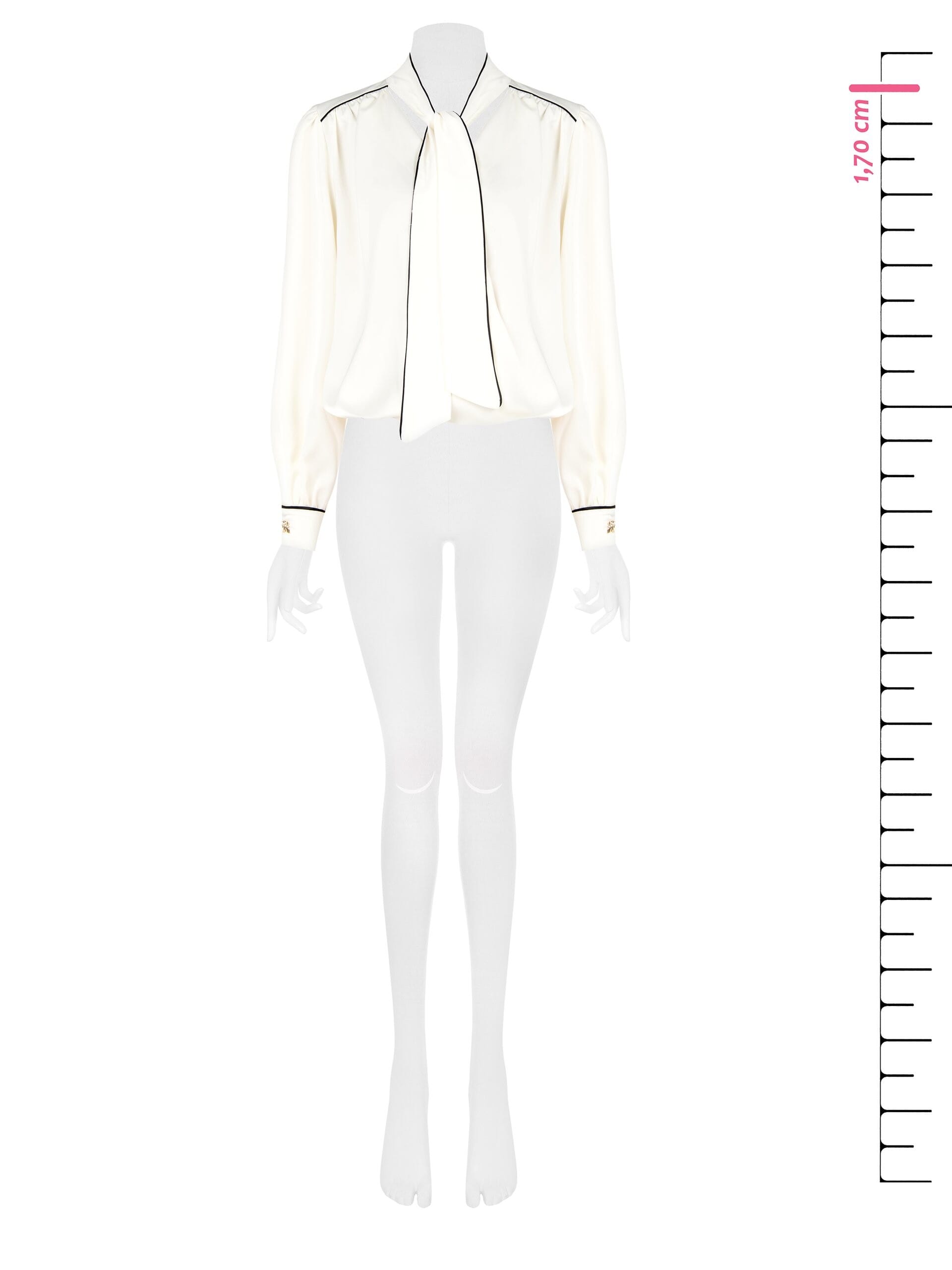 Chemisier ballon en satin large avec lien Rinascimento