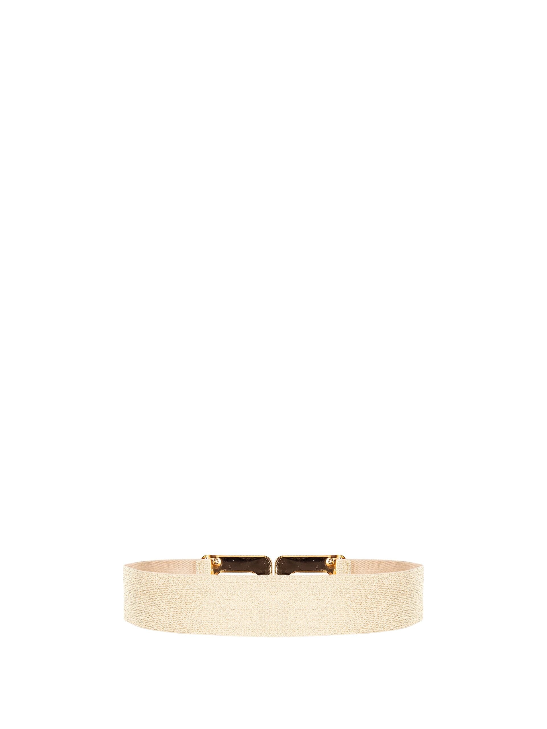 Cintura Elastica Con Lurex E Maxi Fibbia Rinascimento