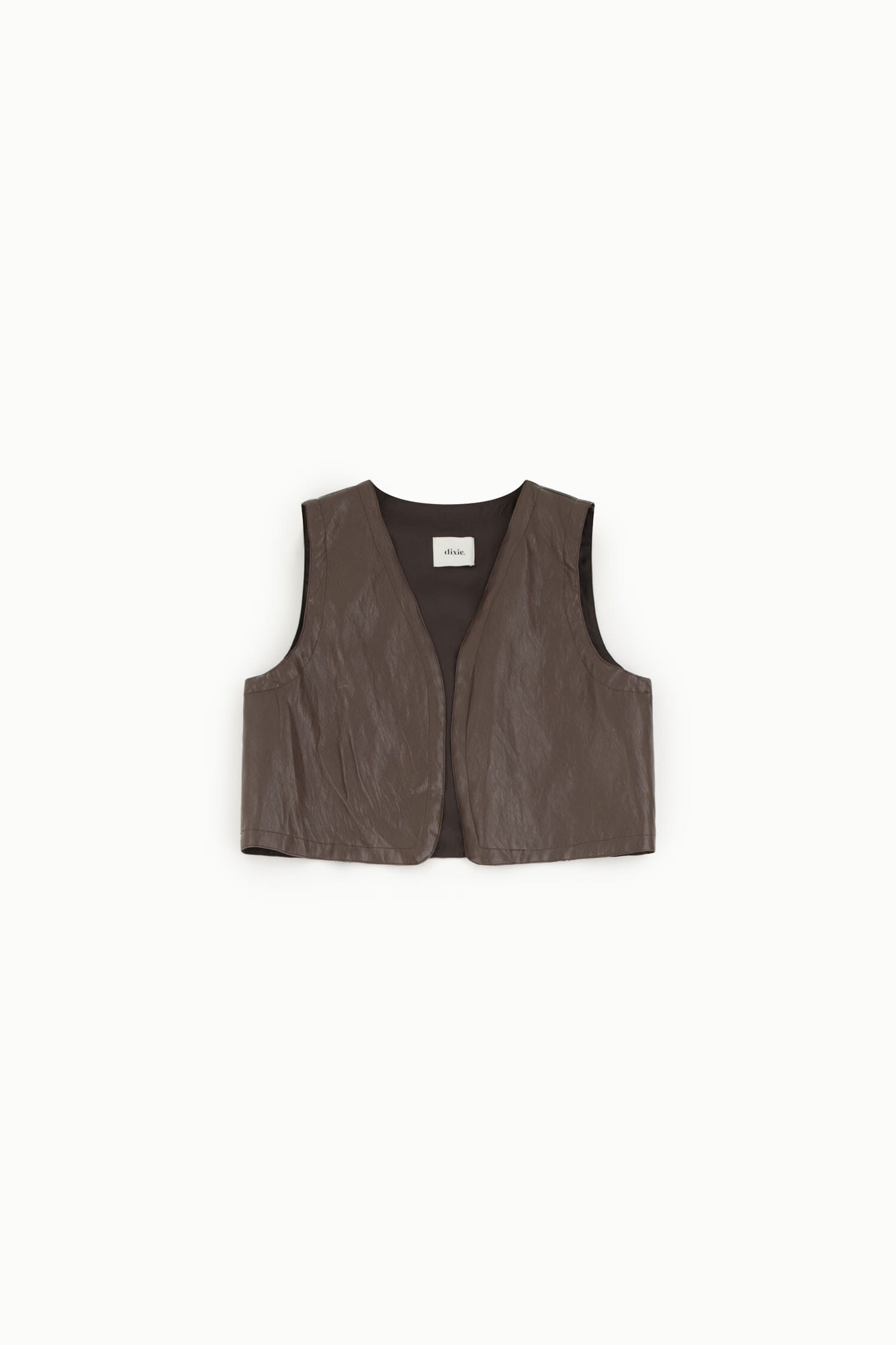 Gilet Corto Con Linea Pulita Senza Chiusura Dixie