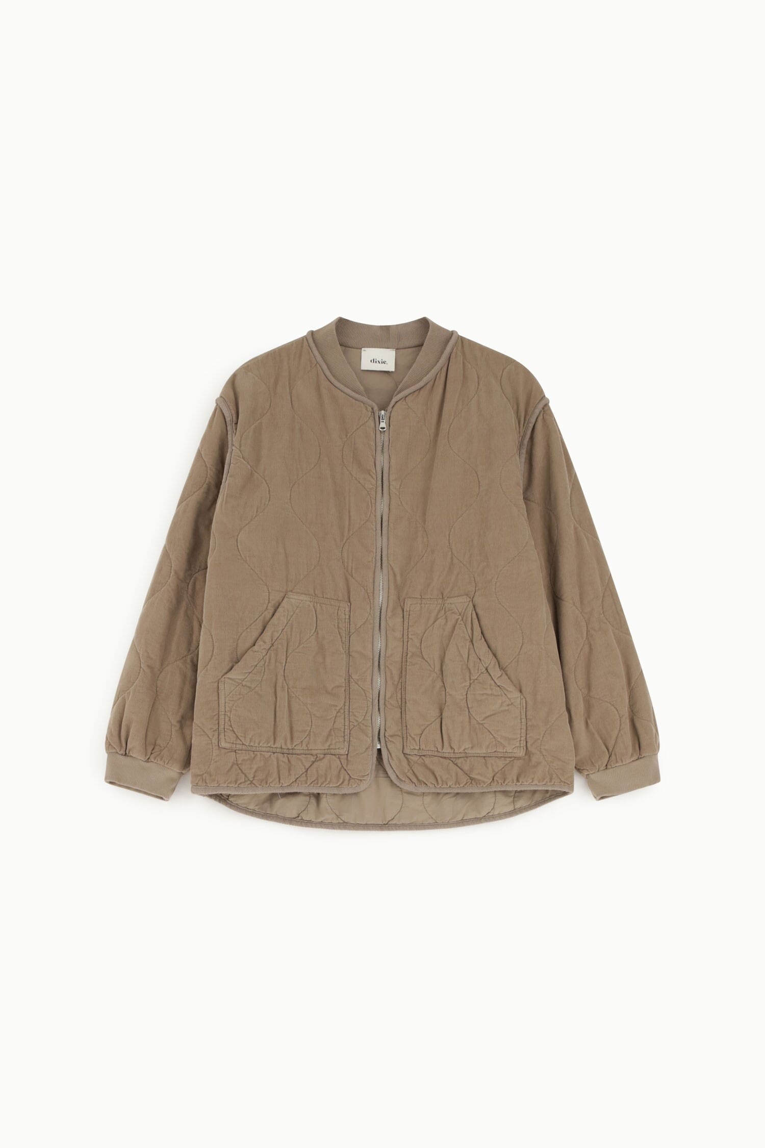 Giacca Trapuntata Con Zip E Tasche Applicate Dixie