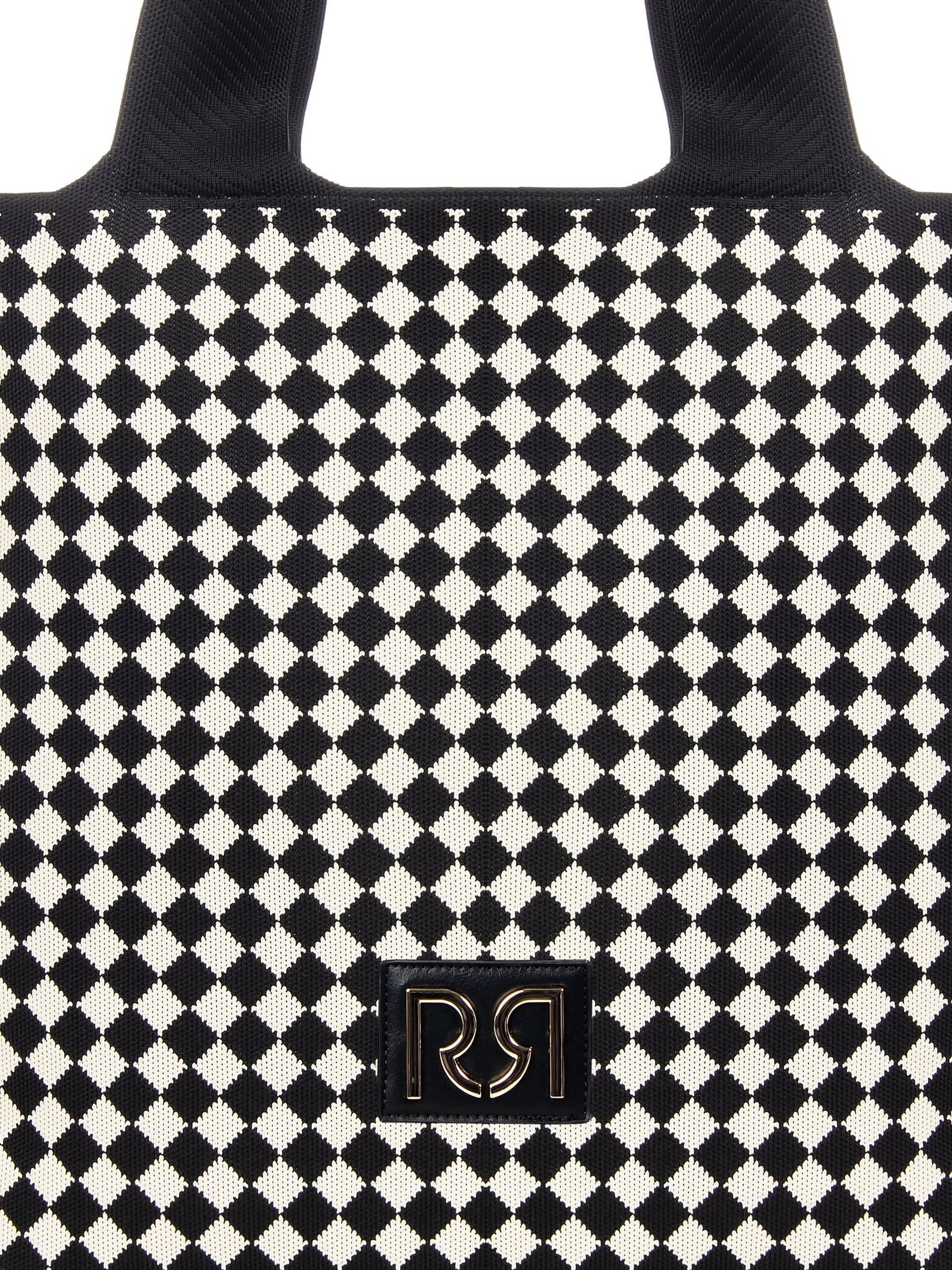 Borsa Shopper Maxi In Tela Con Pochette Interna E Tracolla Removibile Rinascimento