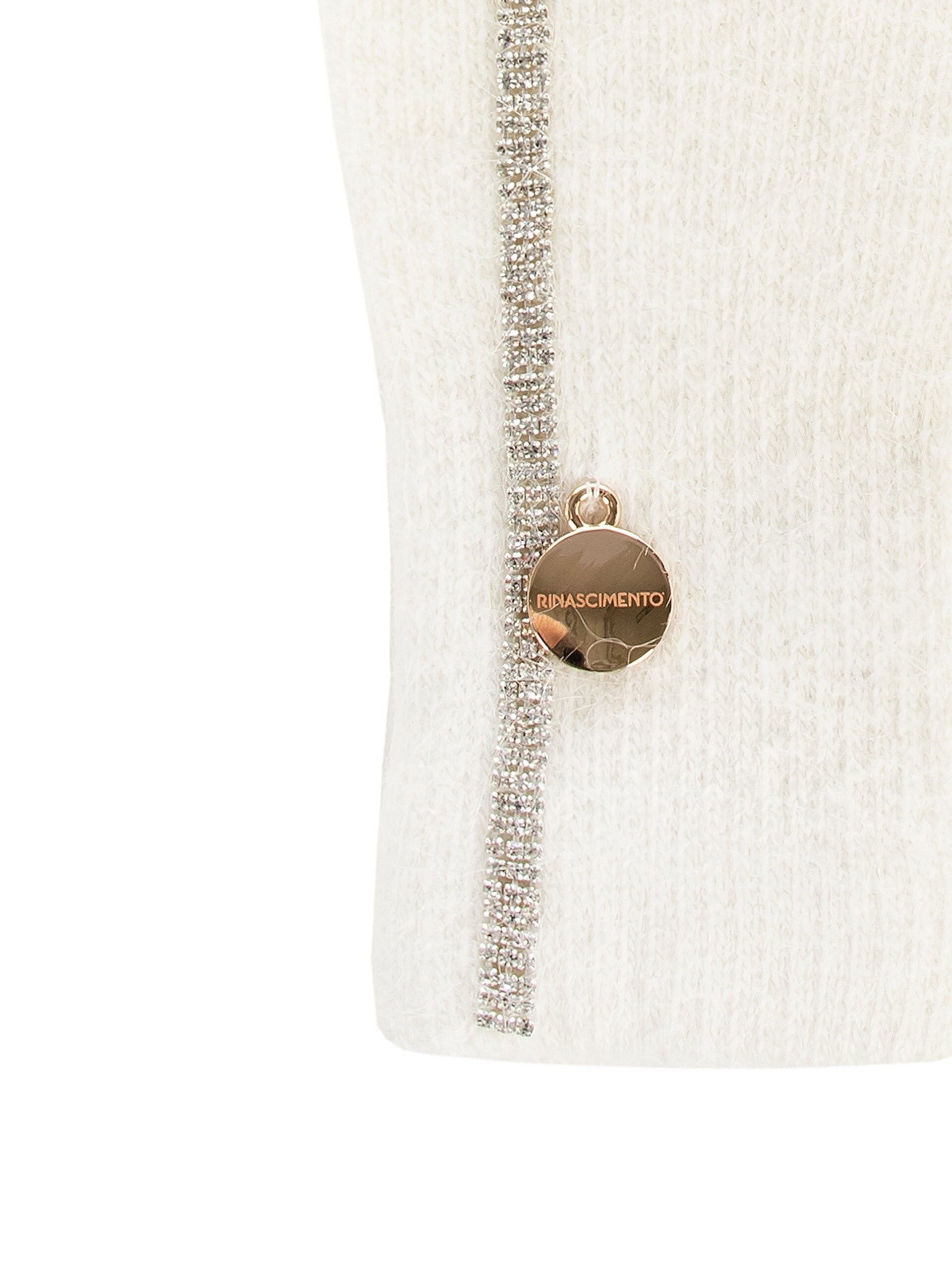 Guanti Con Decoro Di Strass Rinascimento