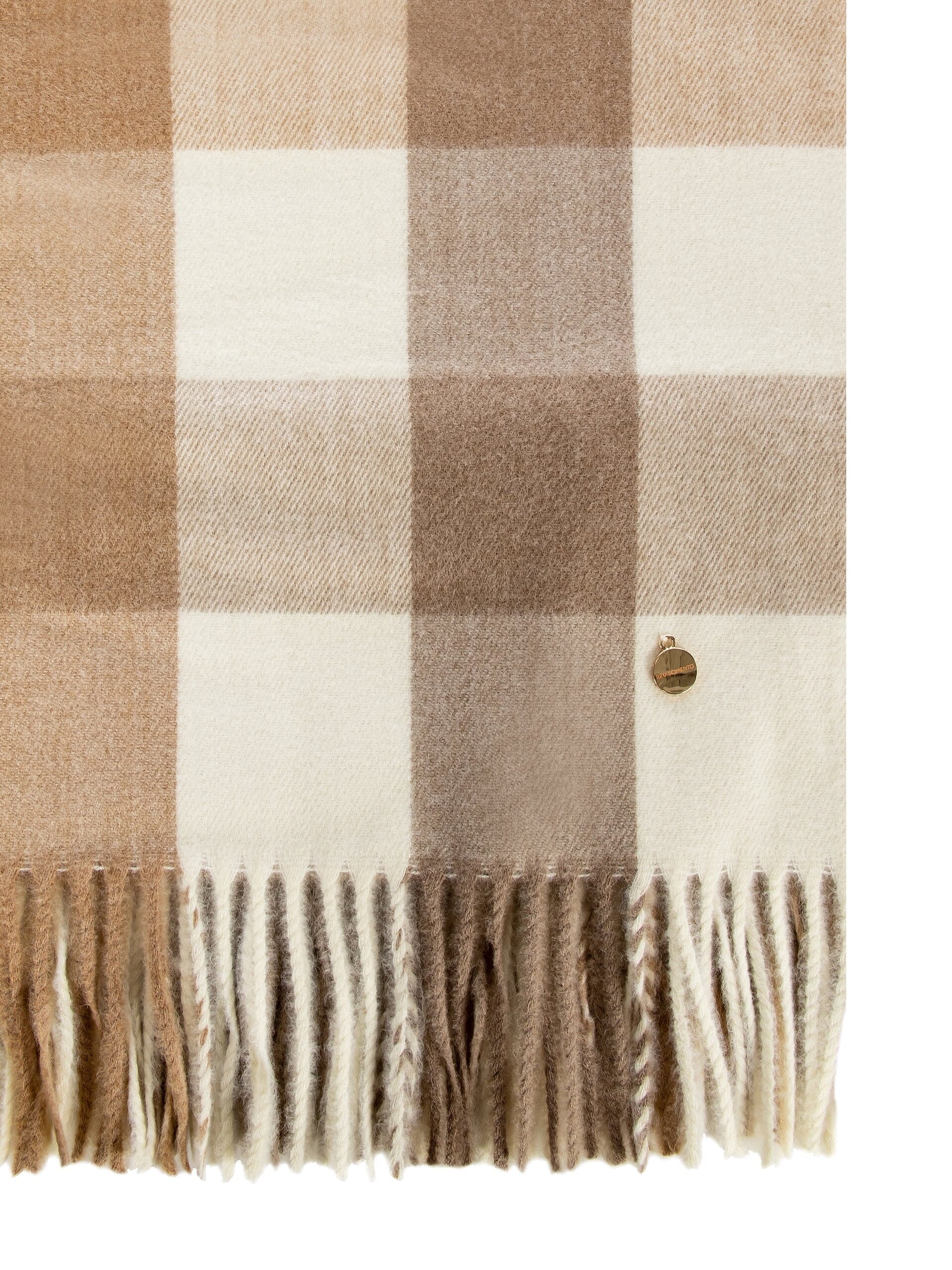 Sciarpa Media Morbida A Quadri Con Frange Rinascimento