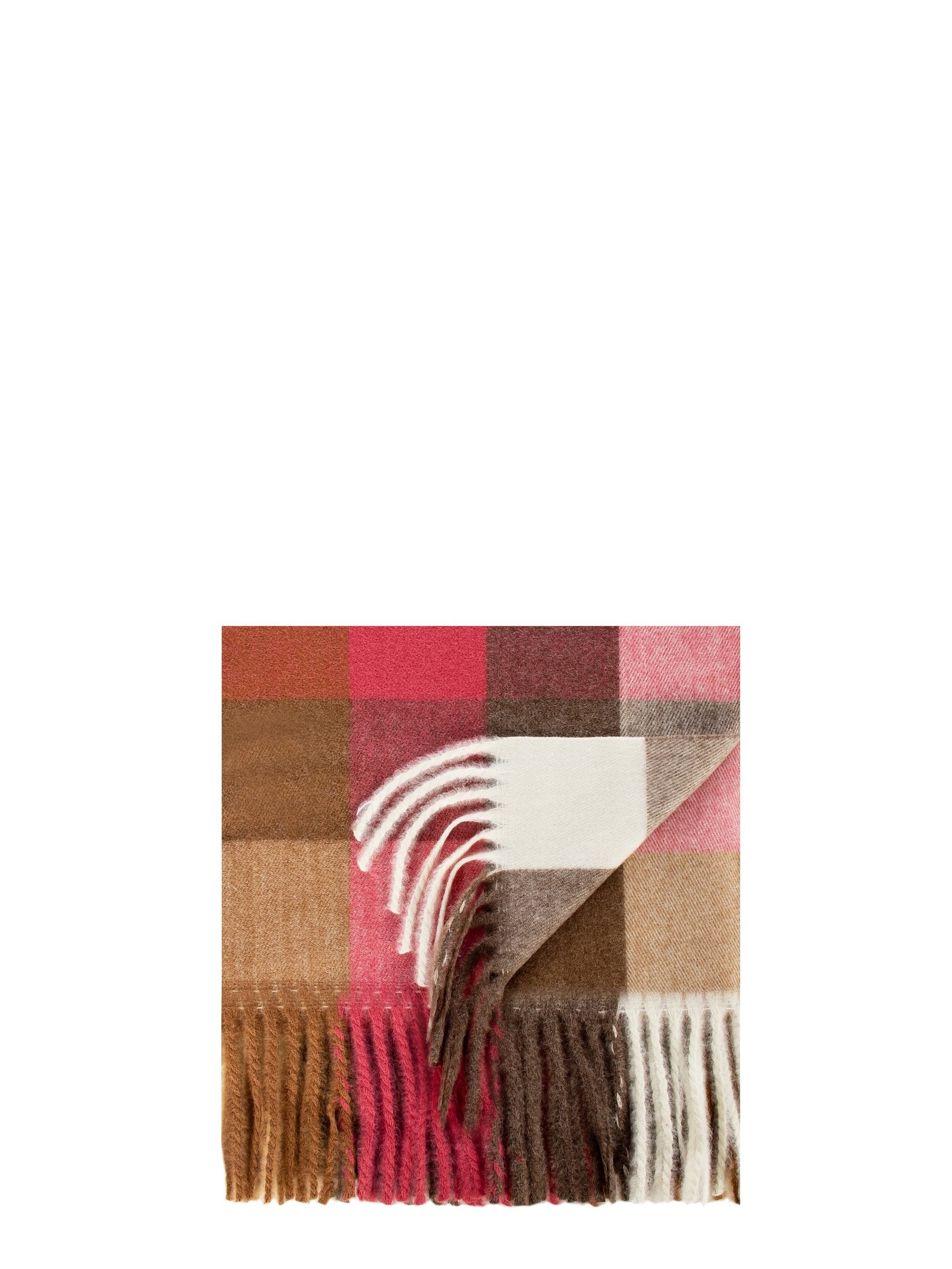 Sciarpa Media Morbida A Quadri Con Frange Rinascimento