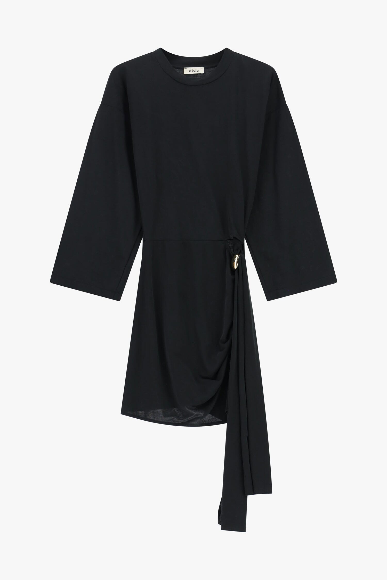 Short Dress With Wide Sleeves And Draped Detail Dixie