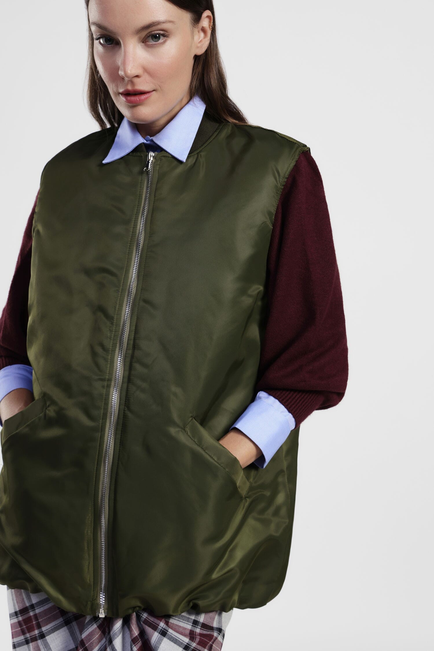 Gilet Imbottito Senza Maniche Con Zip Frontale Dixie