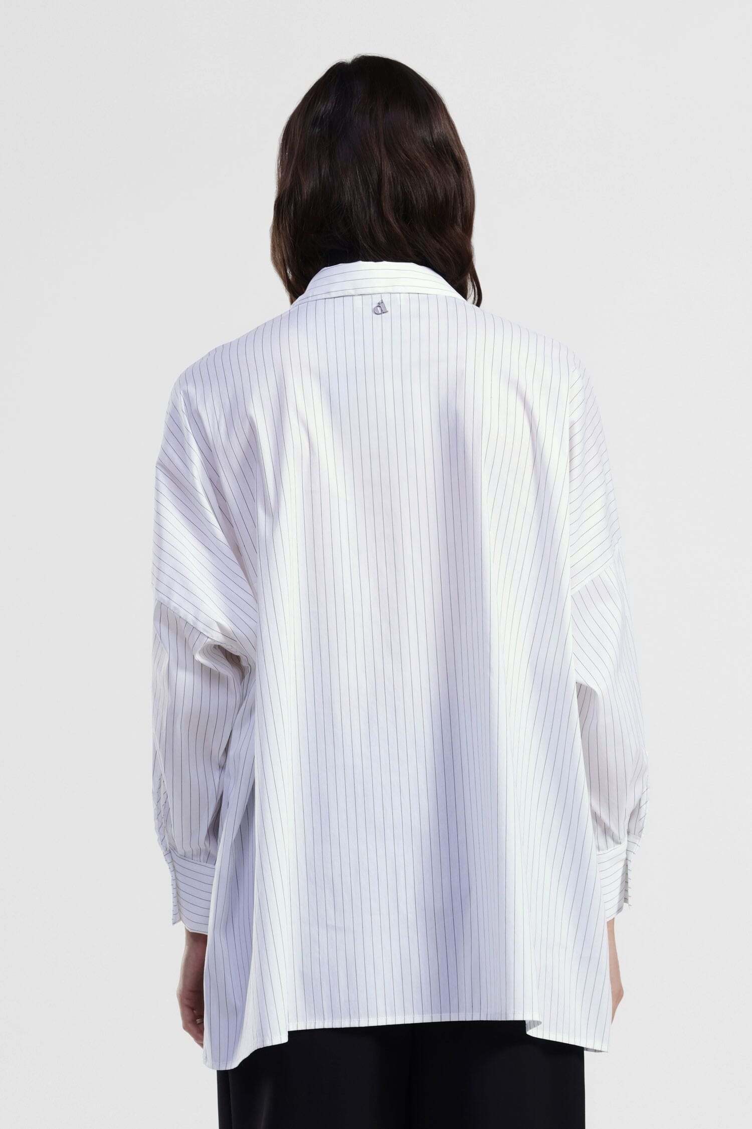 Fantaisie florale Chemise oversize et fines rayures Dixie