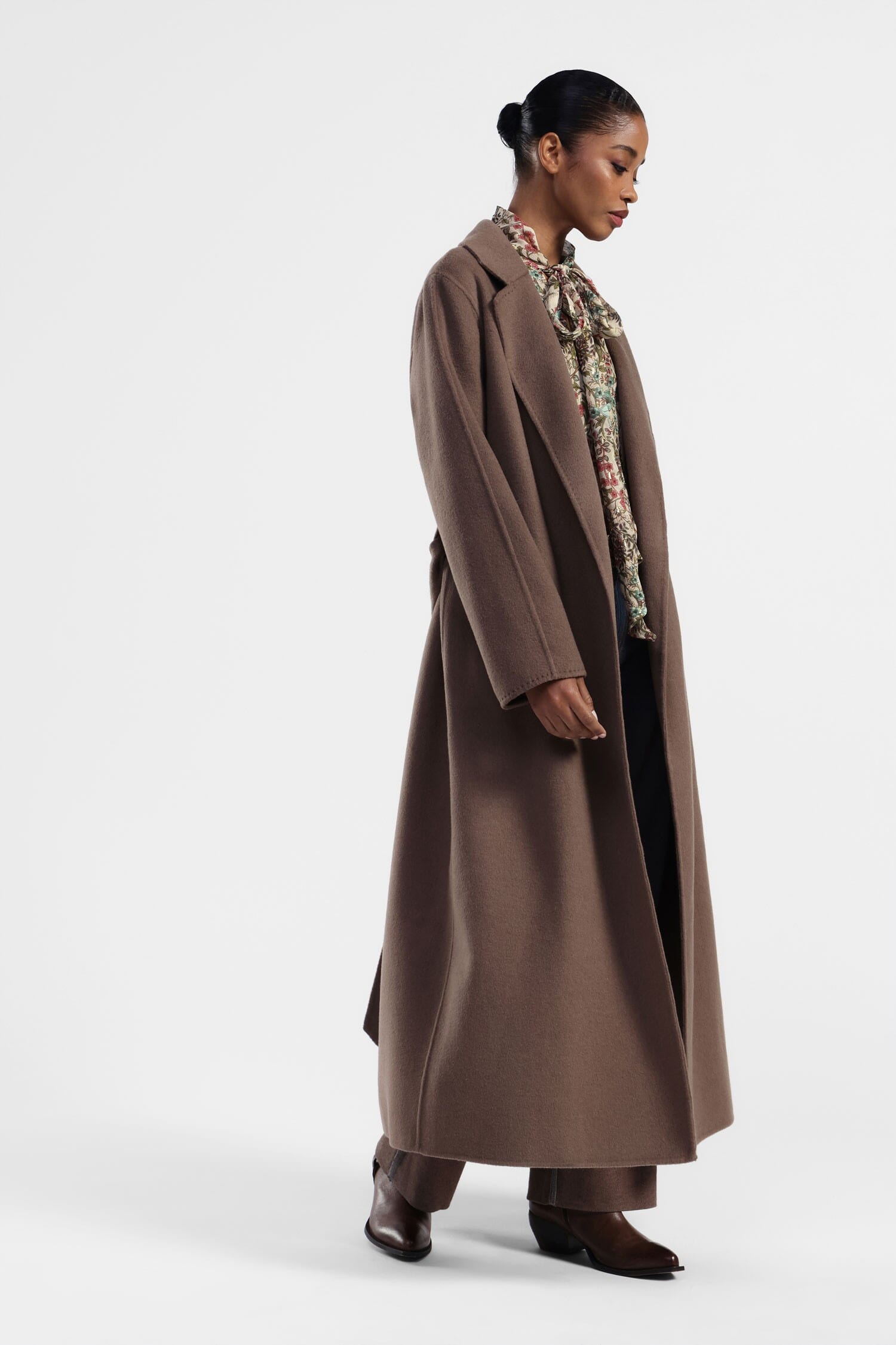 Cappotto Lungo Con Collo A Rever Dixie