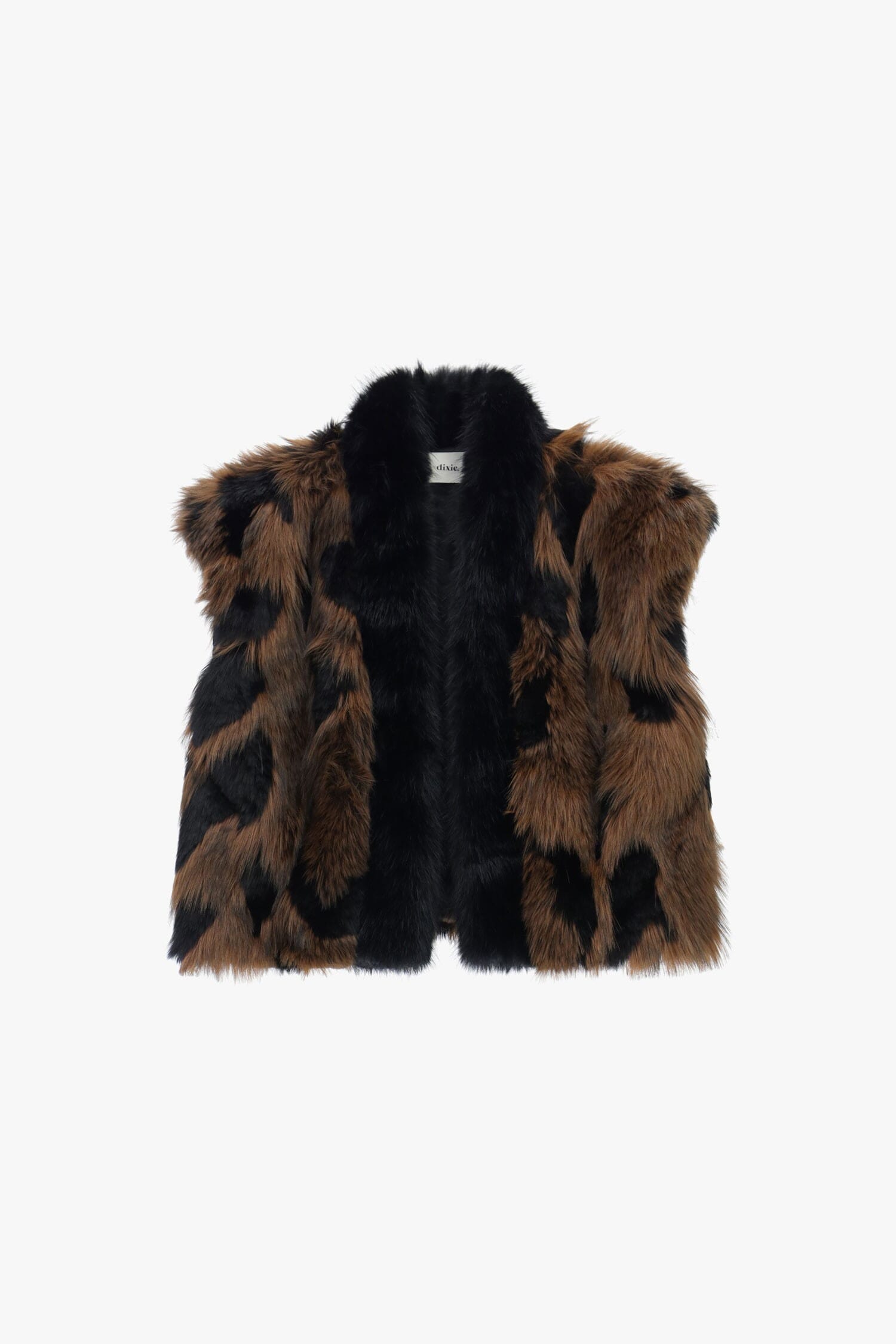 Eco-Fur Sleeveless Animal Effect Long Regular Dixie