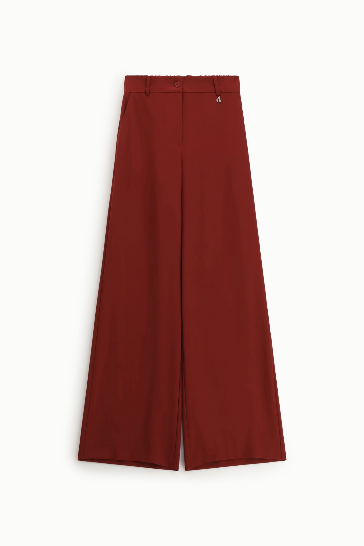 Pantaloni Palazzo Con Piega Centrale E Tasche Dixie