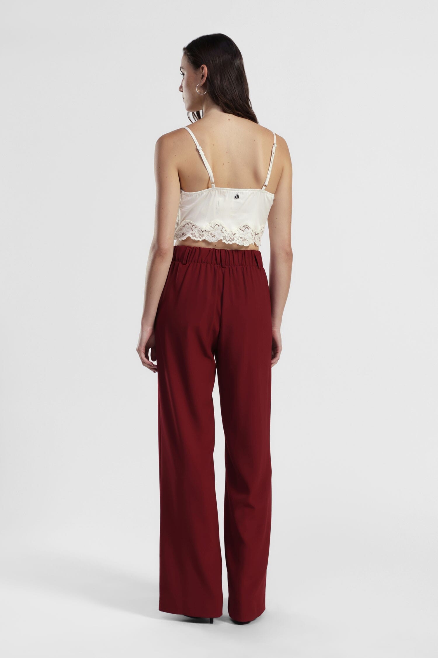 Pantaloni Palazzo Con Piega Centrale E Tasche Dixie