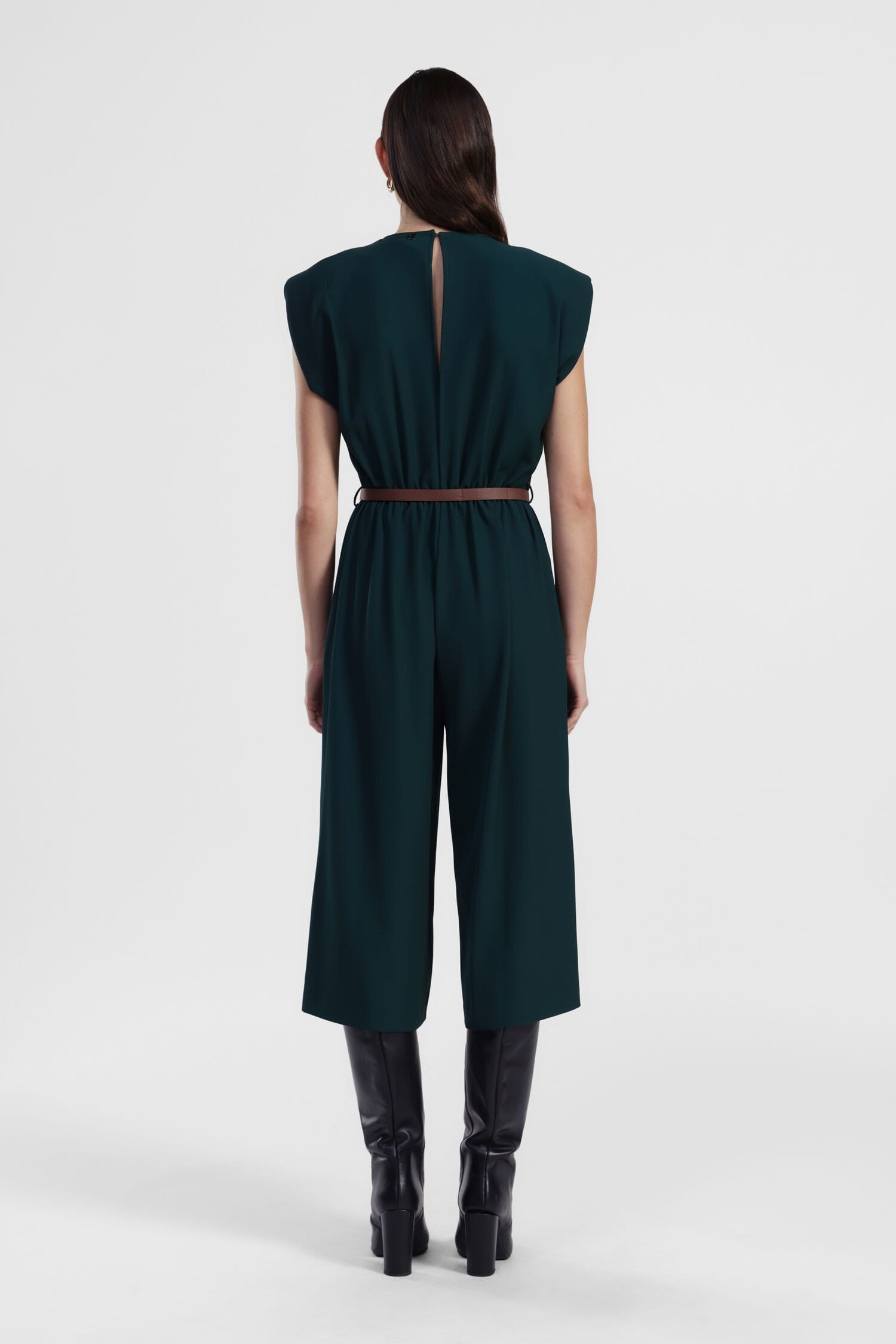 Tuta Midi Con Cintura E Spalle Strutturate Dixie