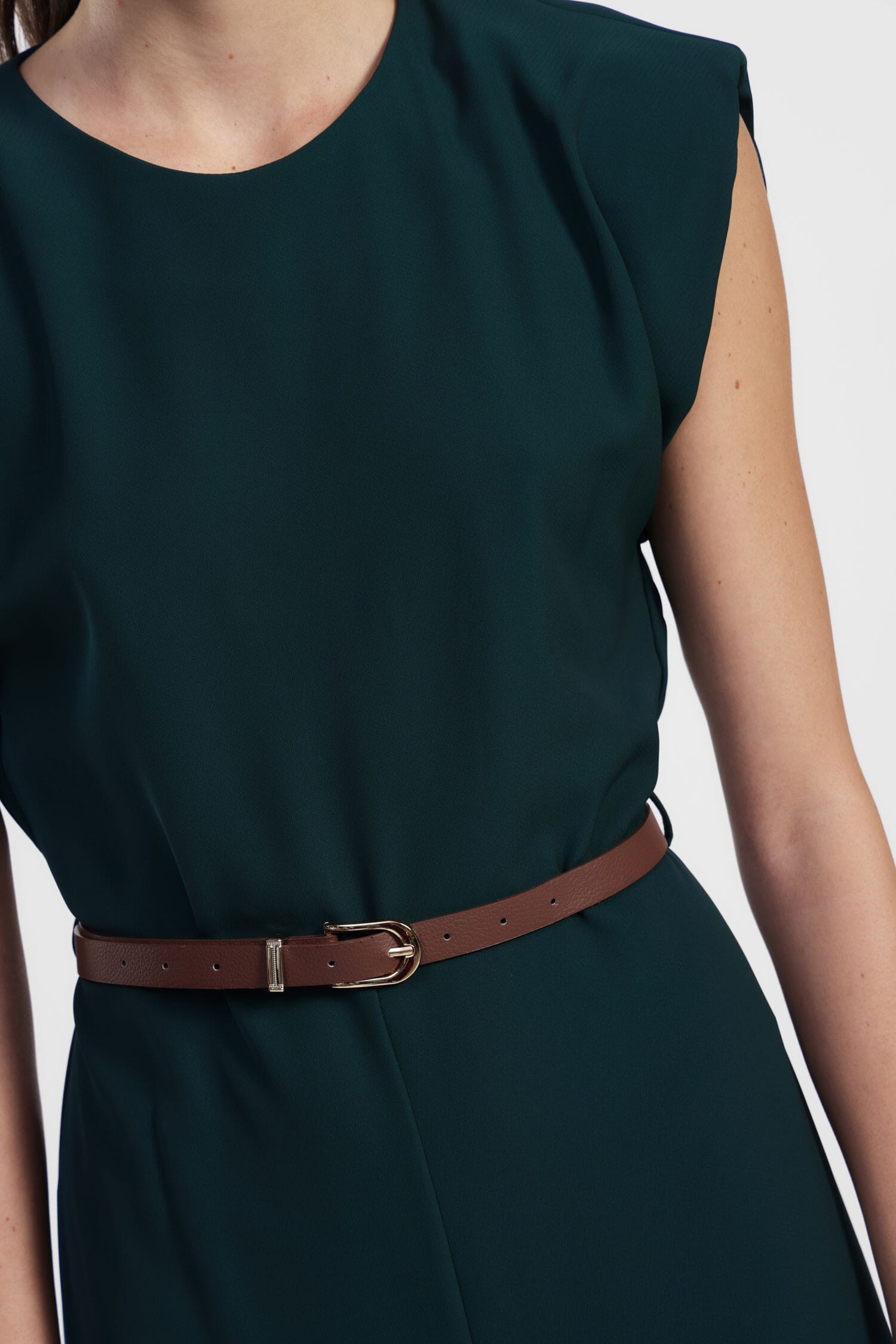 Tuta Midi Con Cintura E Spalle Strutturate Dixie