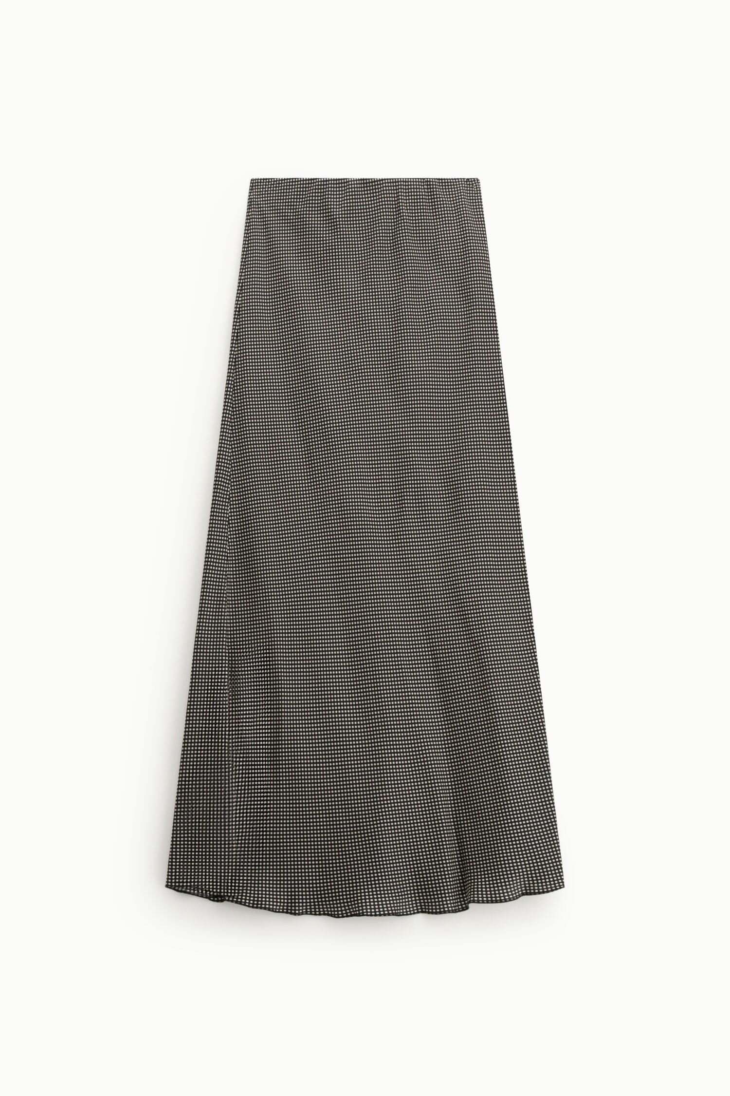 Dixie Houndstooth Micro Pattern Flared Midi Skirt (jupe midi évasée)