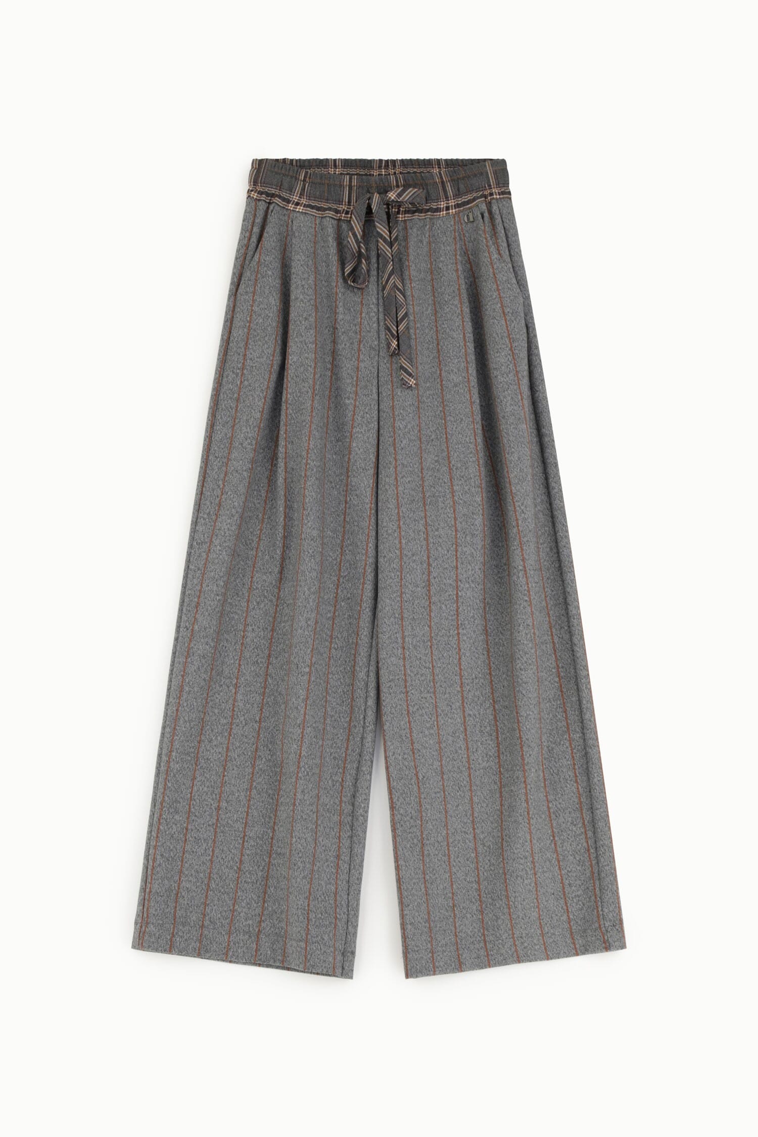 Dixie Striped Cropped Palace Trousers