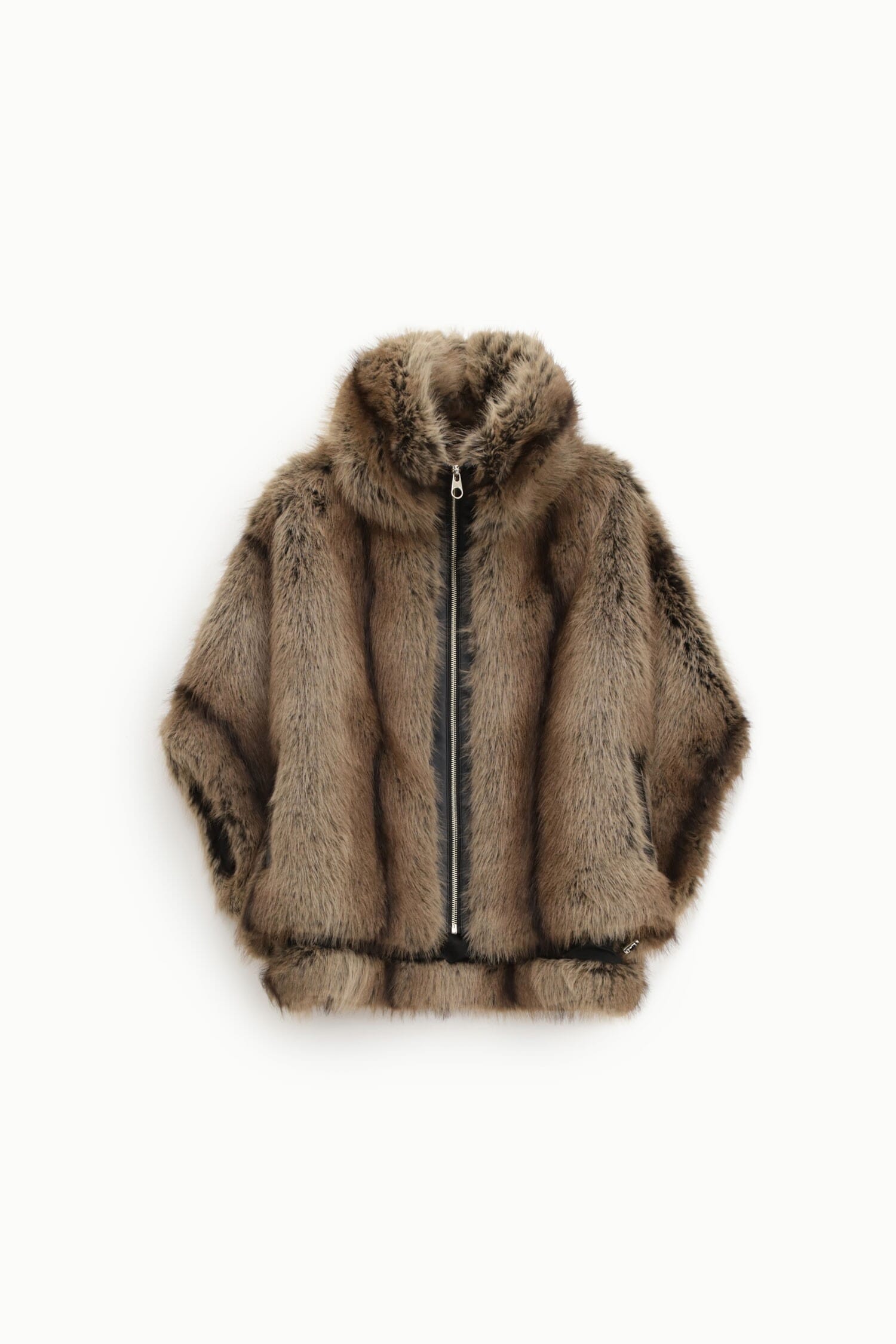 Eco-Fur Con Cappuccio E Zip Frontale Dixie