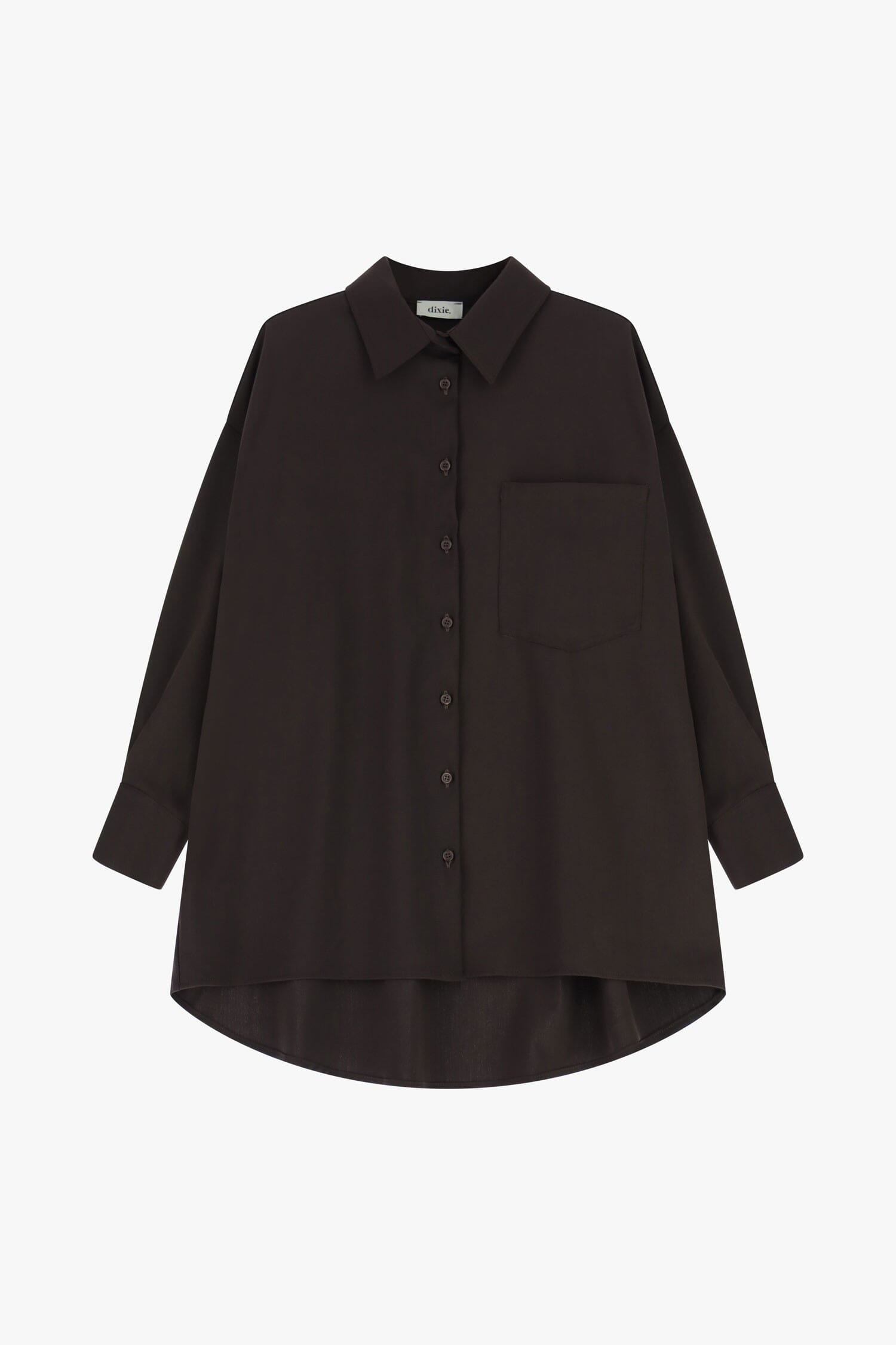 Chemise oversize avec poche avant et boutons Dixie