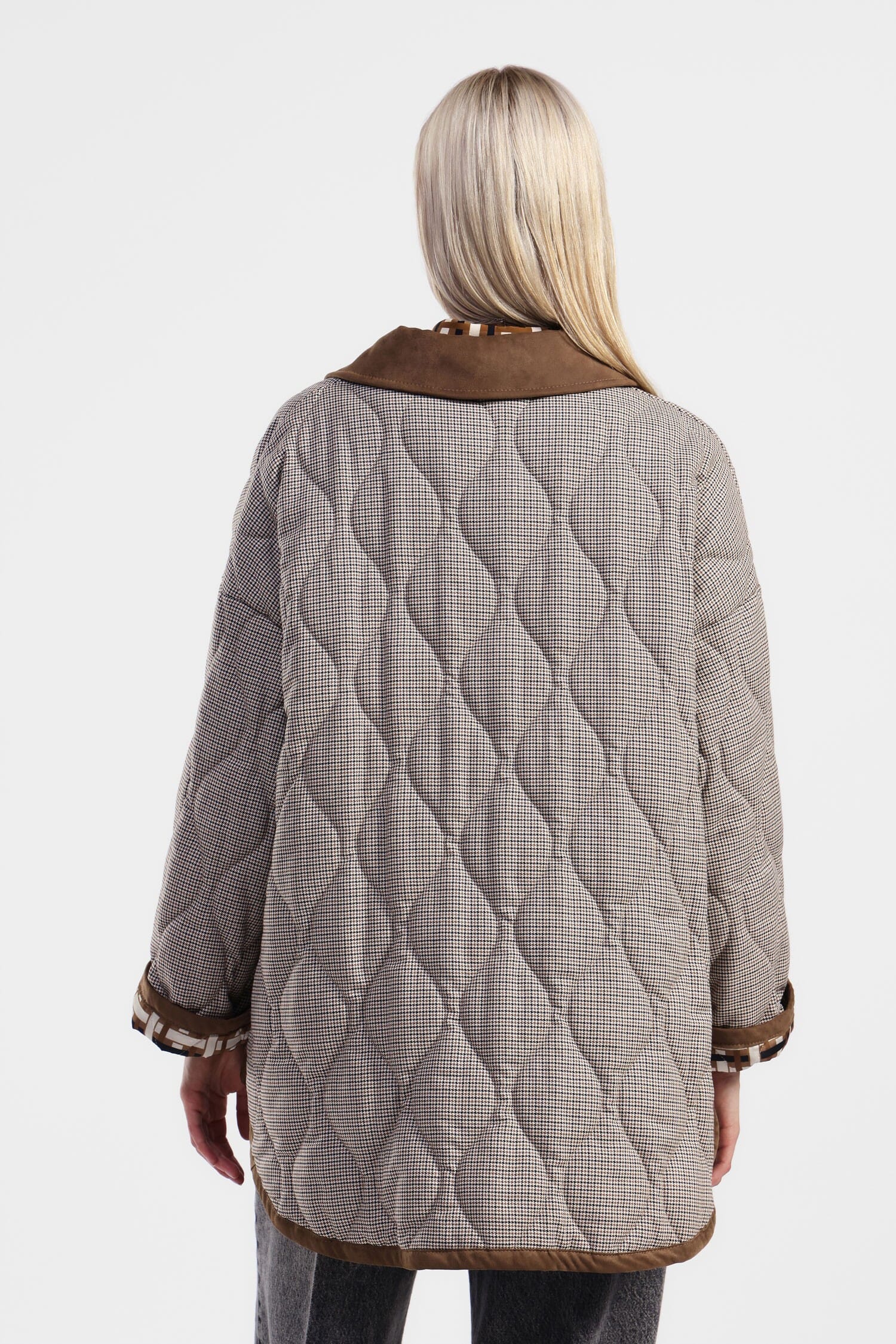 Giacca Trapuntata Con Stampa E Bottoni Dixie