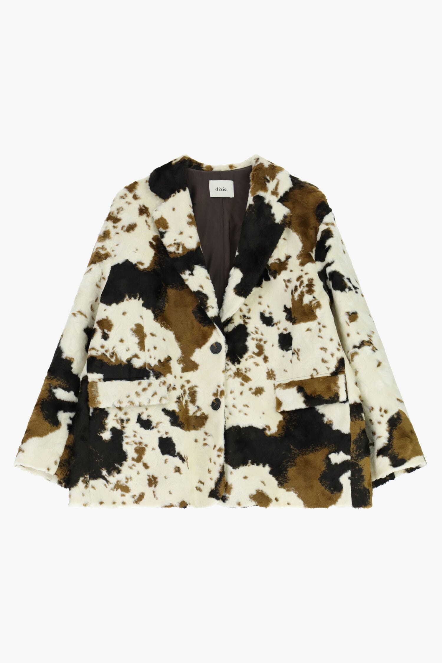 Blazer Fantasia Maculata Con Tasche Applicate Dixie