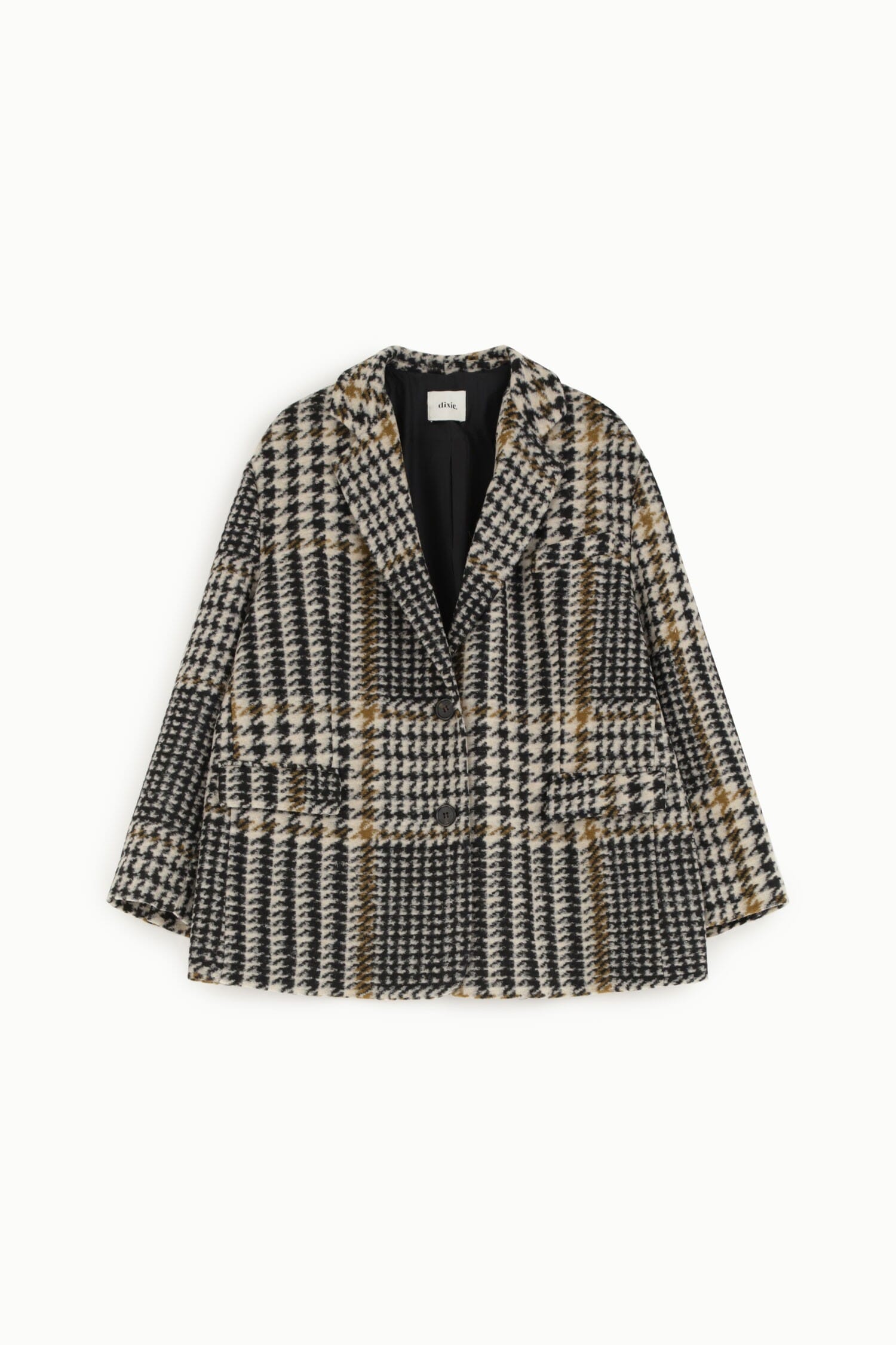 Blazer Fantasia Pied De Poule Con Bottoni Frontali Dixie