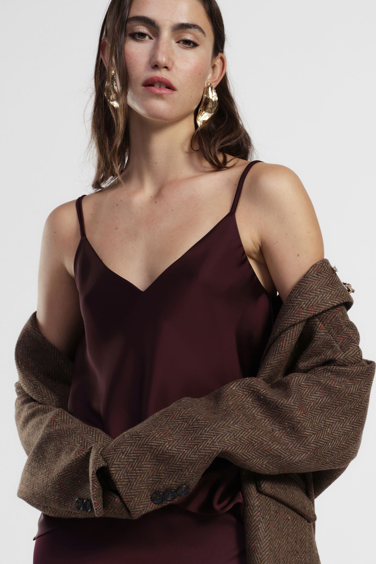 Top Con Spalline Sottili E Scollo A V Dritto Dixie