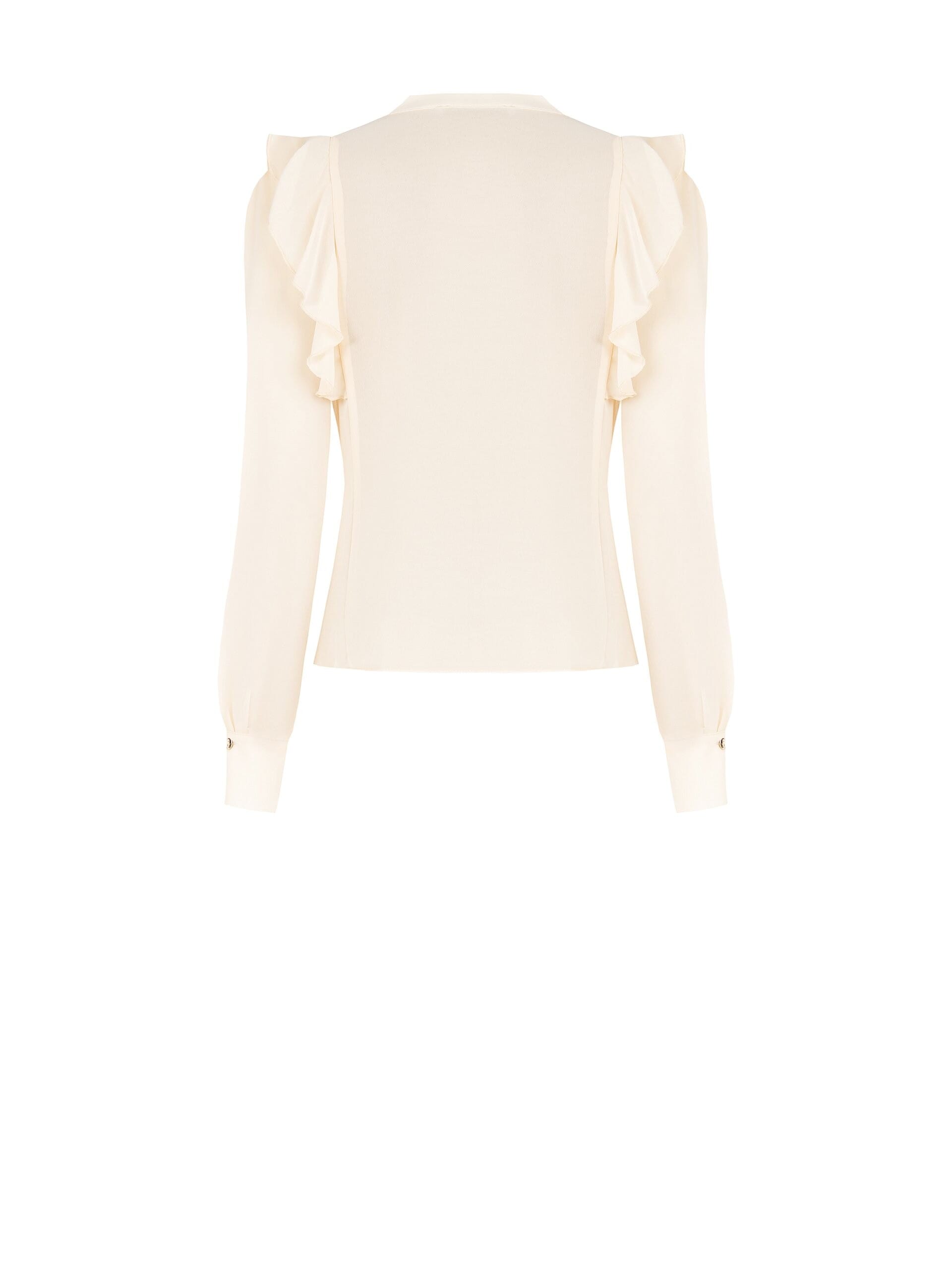 Chemise en Georgette semi-transparente avec chaîne et breloques Rinascimento