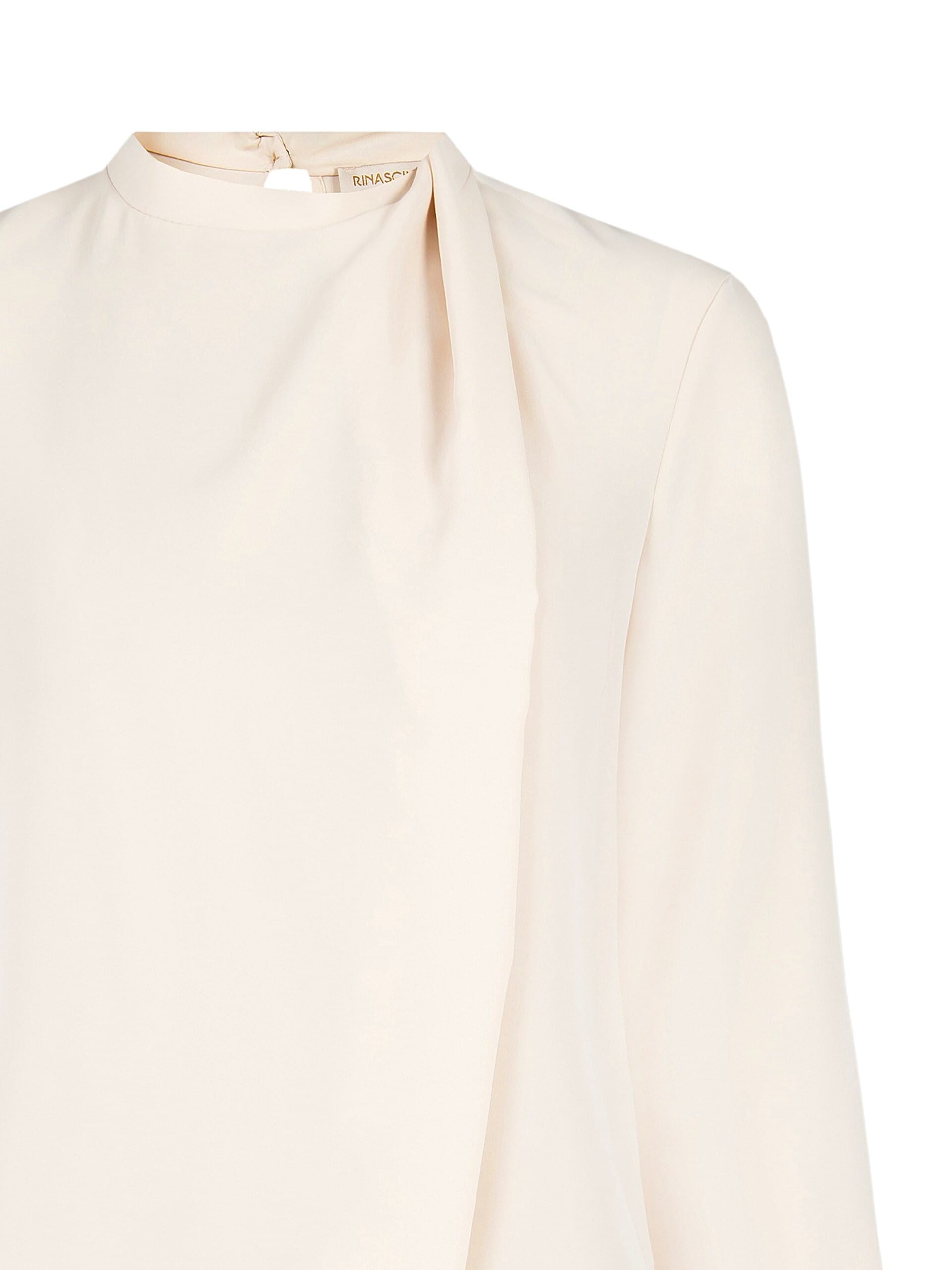 Blouse drapée en satin large et fluide Rinascimento