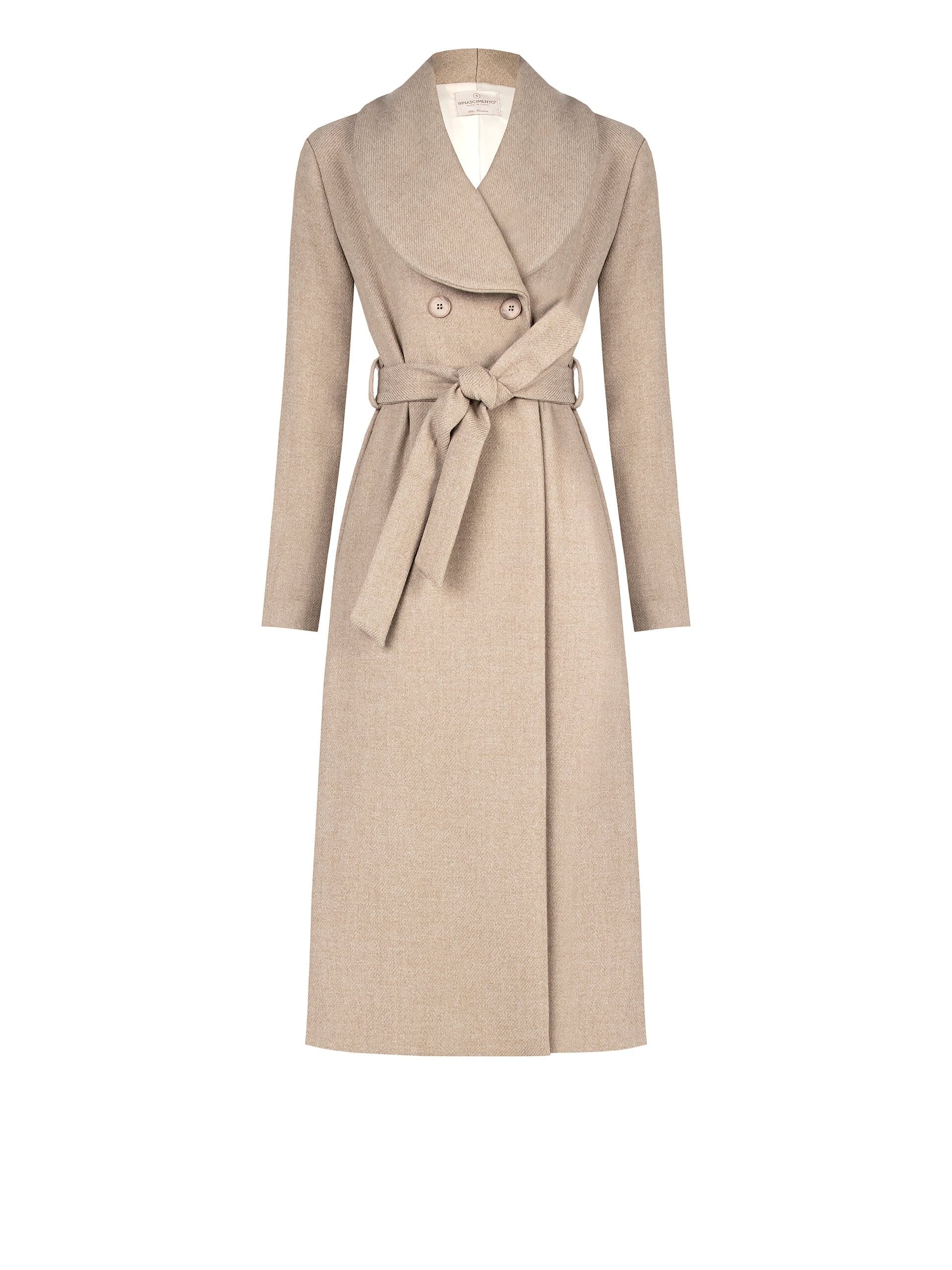 Cappotto Lungo Con Cintura Coordinata Rinascimento