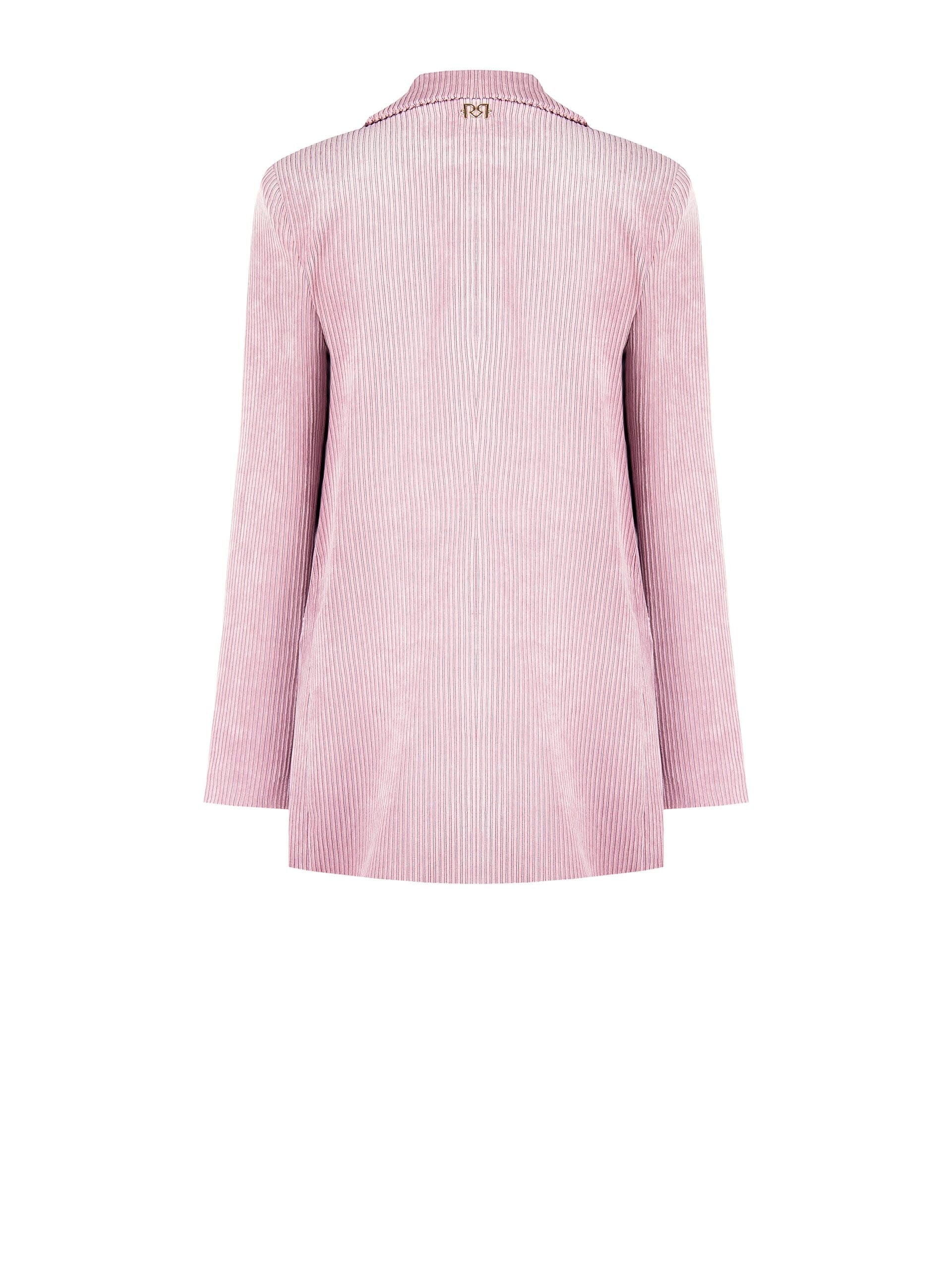 Veste blazer droite en velours côtelé Rinascimento