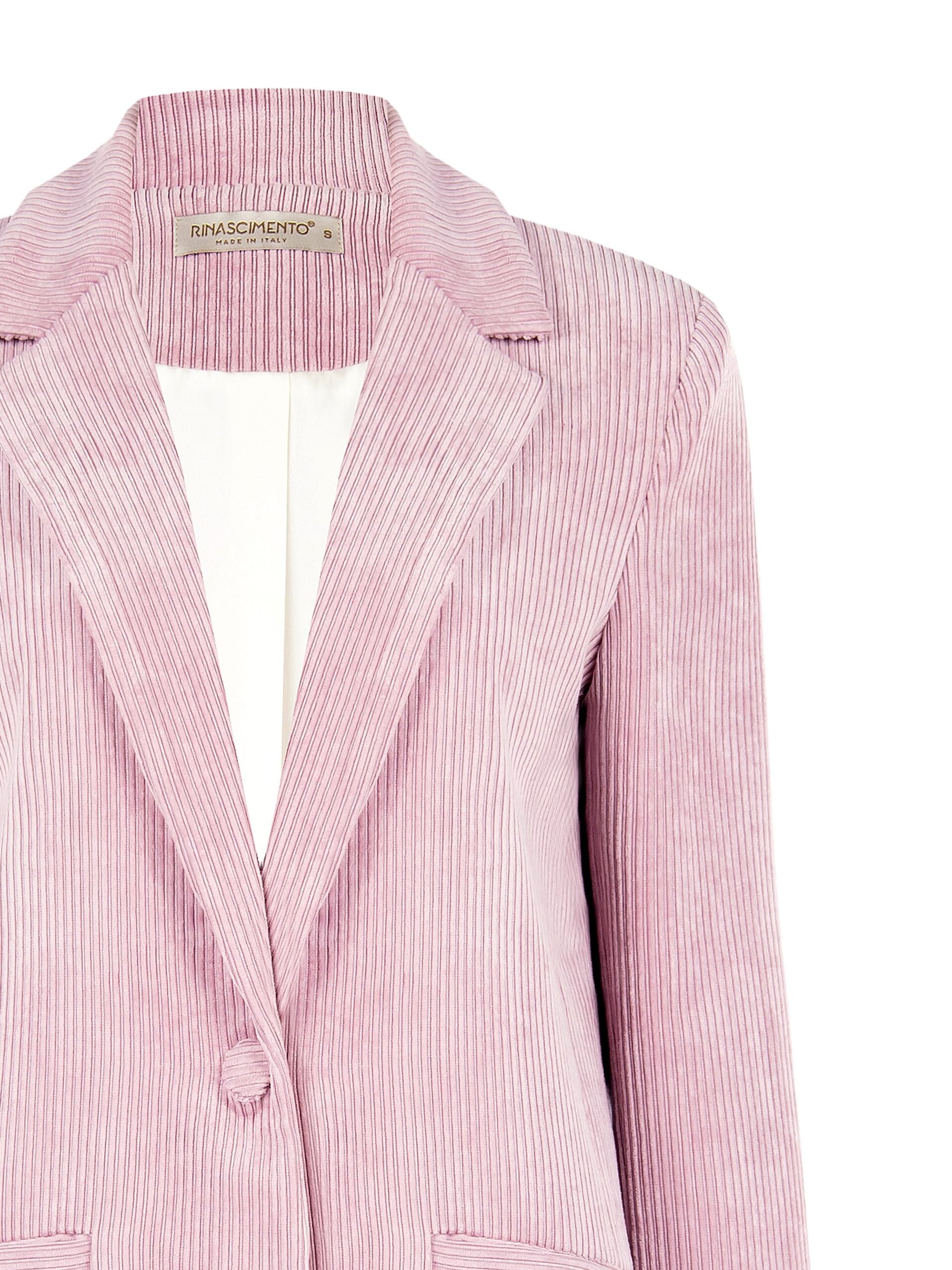 Veste blazer droite en velours côtelé Rinascimento